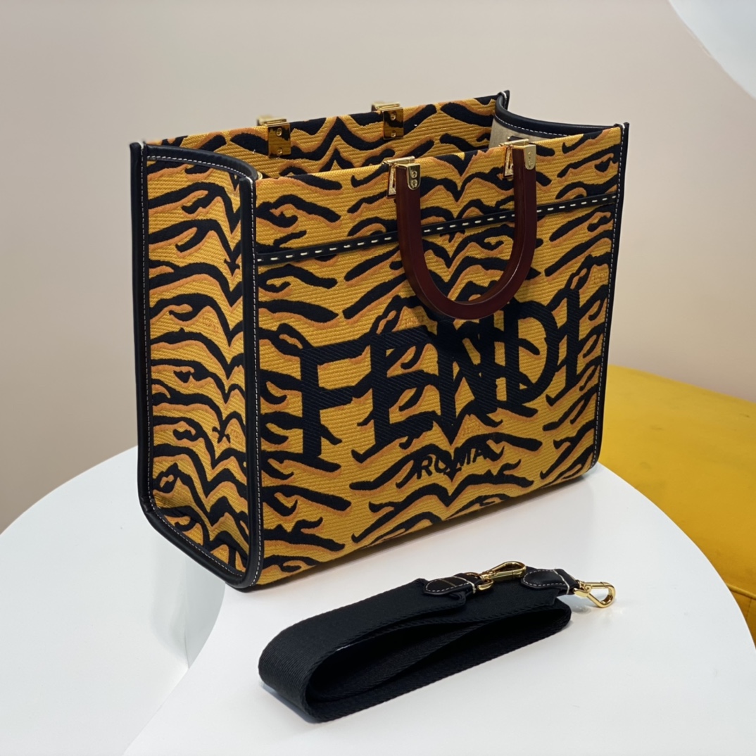 Fendi Sunshine Medium Shopper Bag from the Spring Festival Capsule Collection