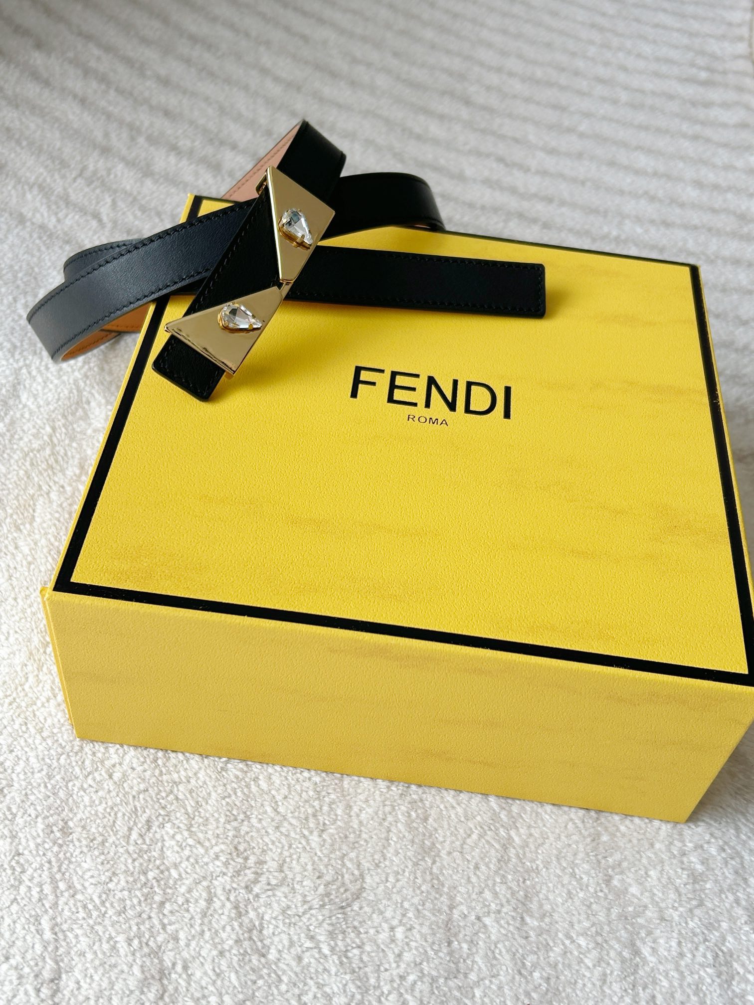 Fendi Womens Leather Belt Width 2.0cm-0001