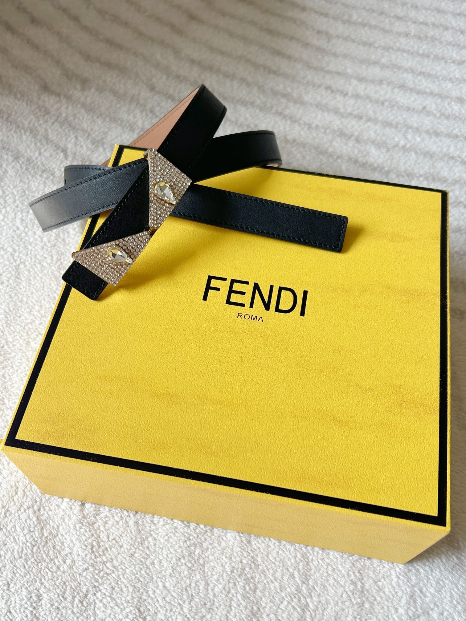 Fendi Womens Leather Belt Width 2.0cm-0007