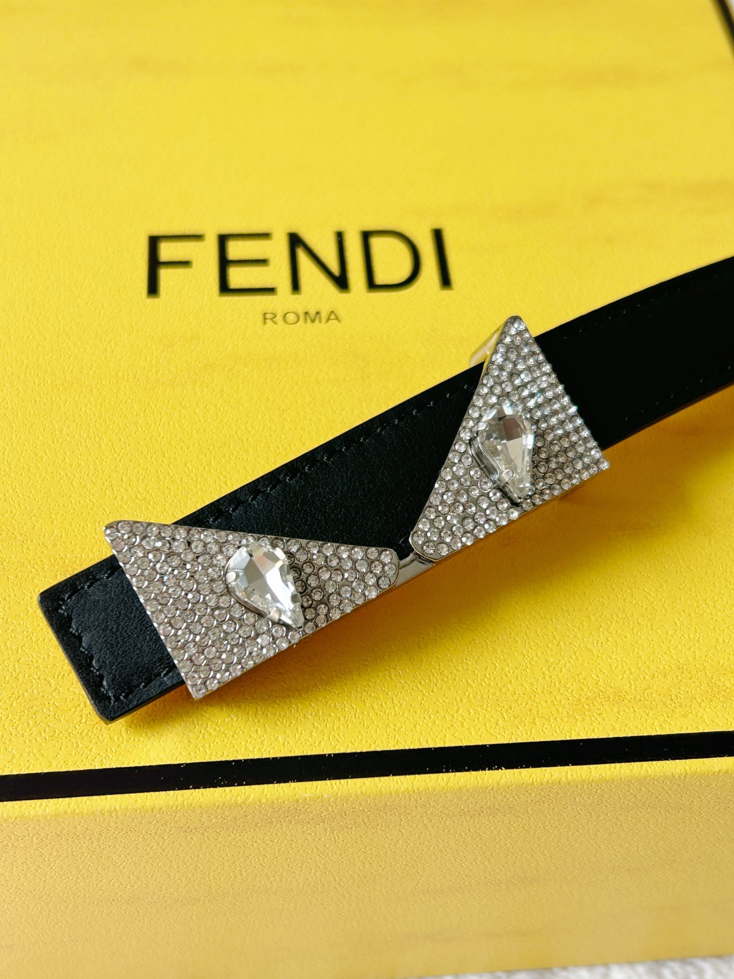 Fendi Womens Leather Belt Width 2.0cm-0007