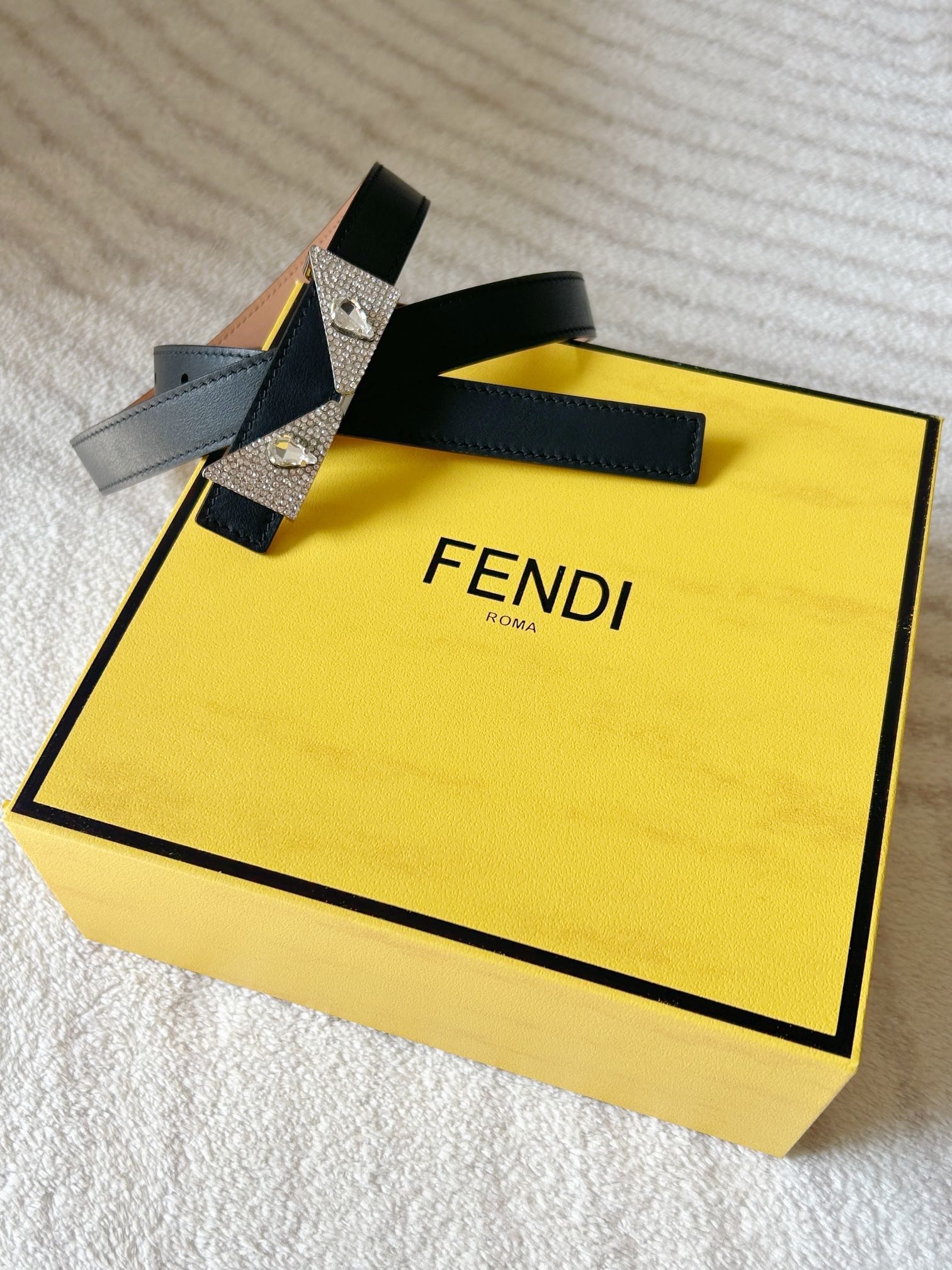 Fendi Womens Leather Belt Width 2.0cm-0007