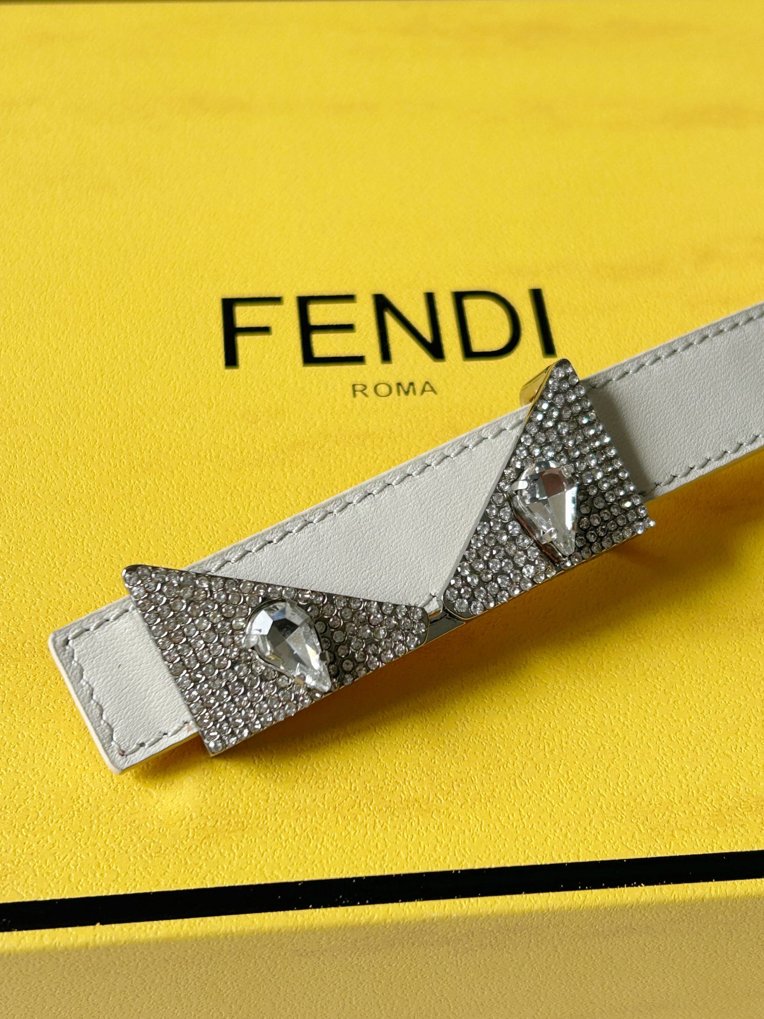 Fendi Womens Leather Belt Width 2.0cm-0010