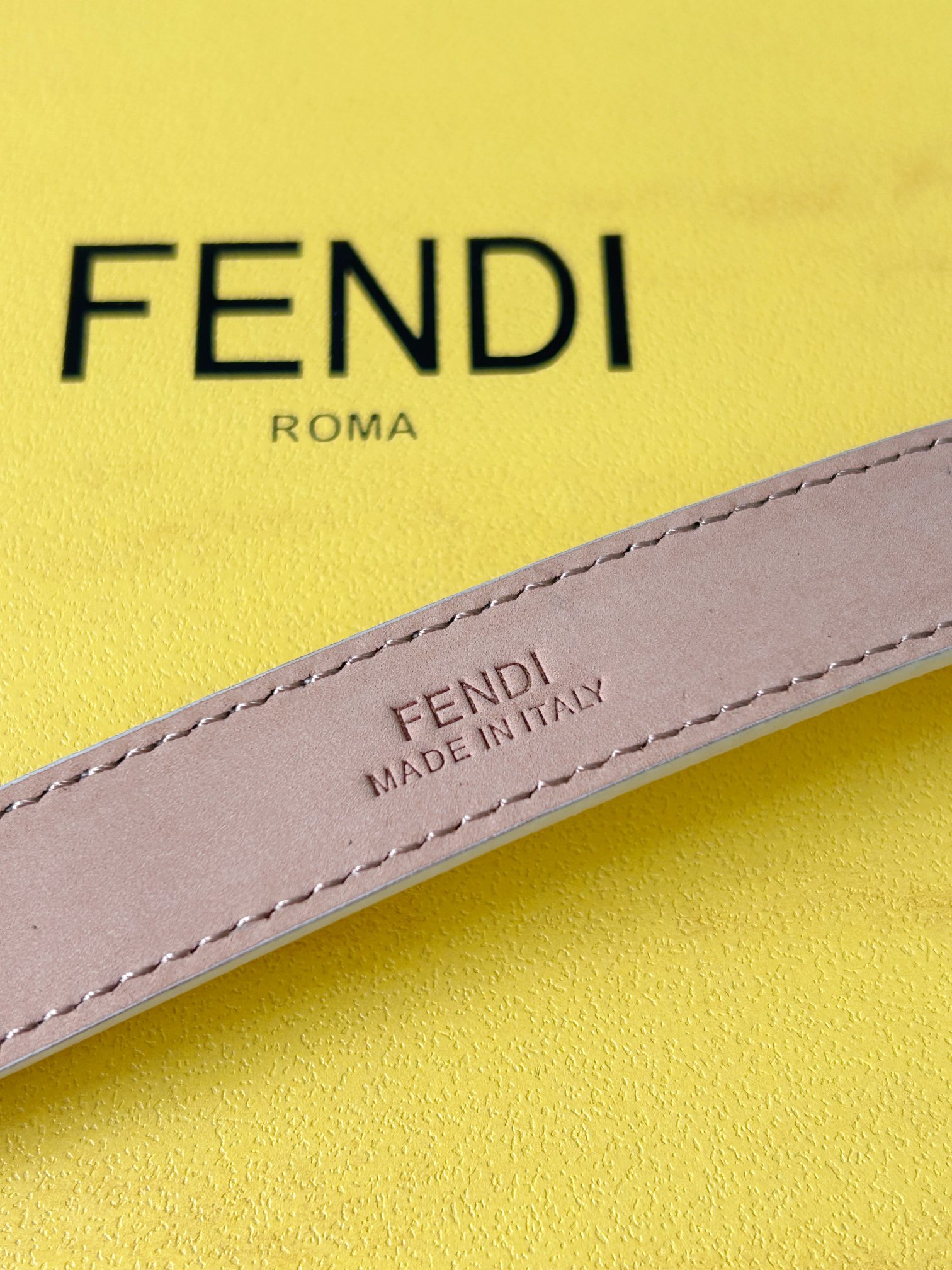 Fendi Womens Leather Belt Width 2.0cm-0010
