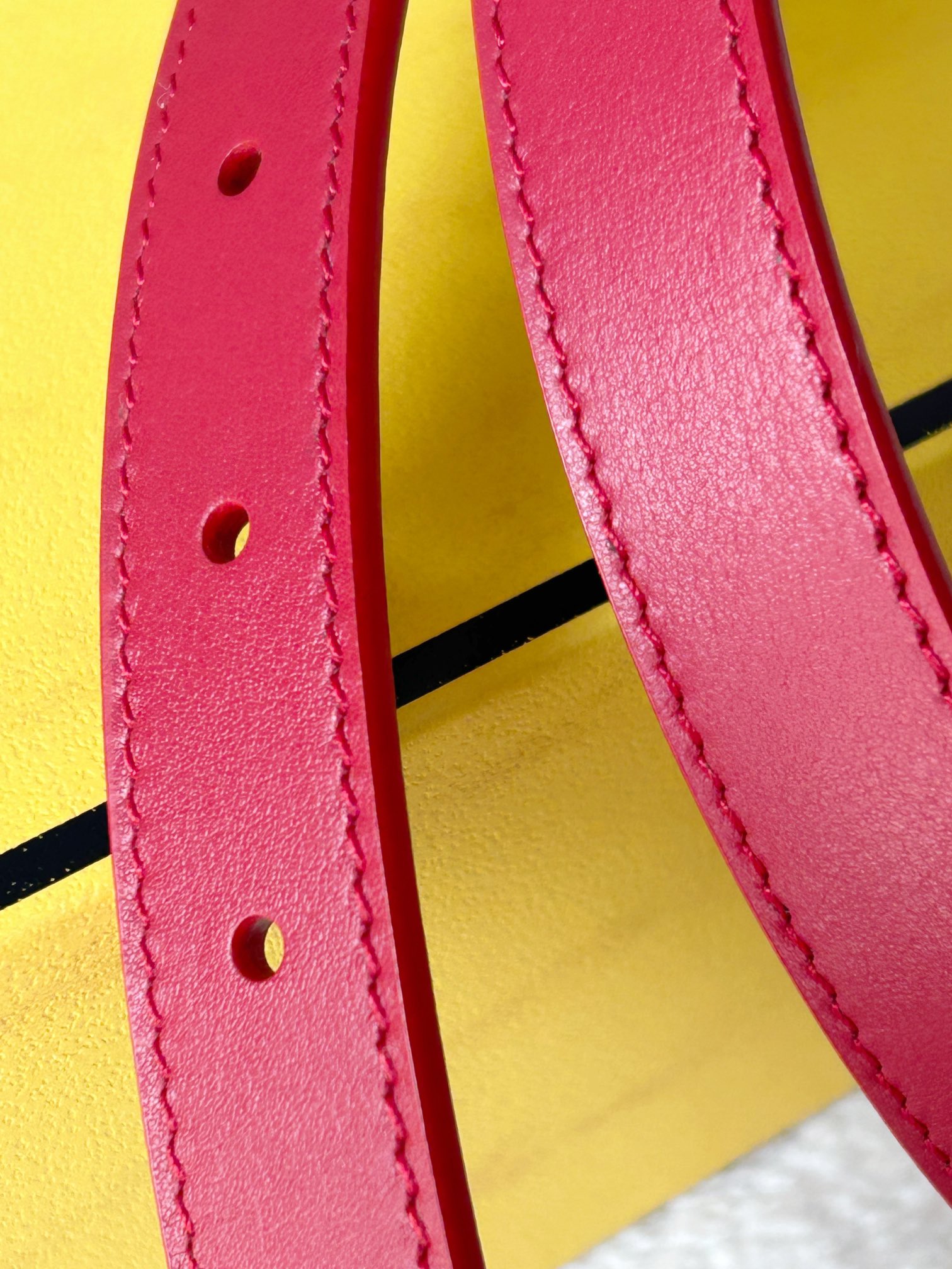 Fendi Womens Leather Belt Width 2.0cm-0012