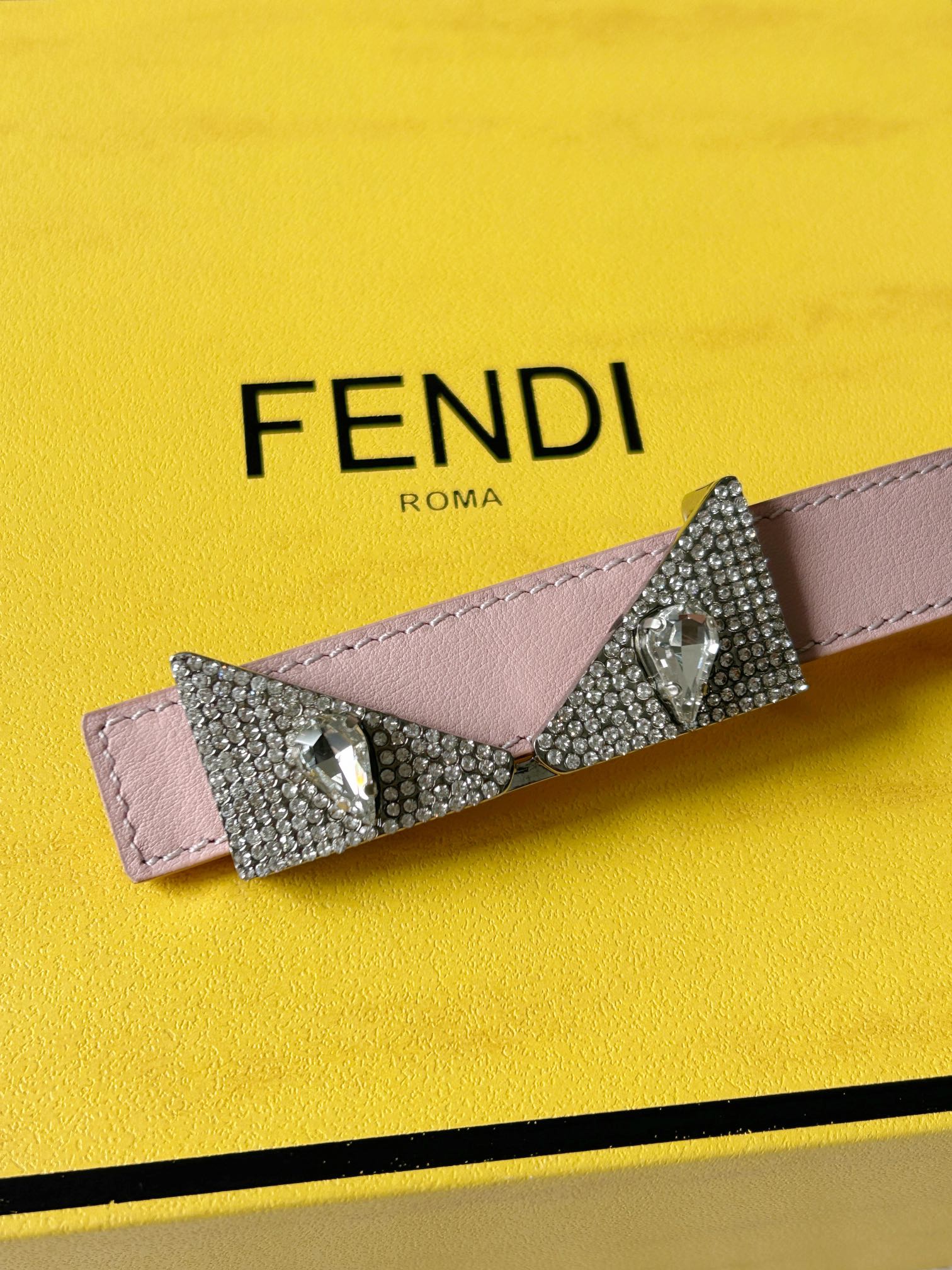 Fendi Womens Leather Belt Width 2.0cm-0013