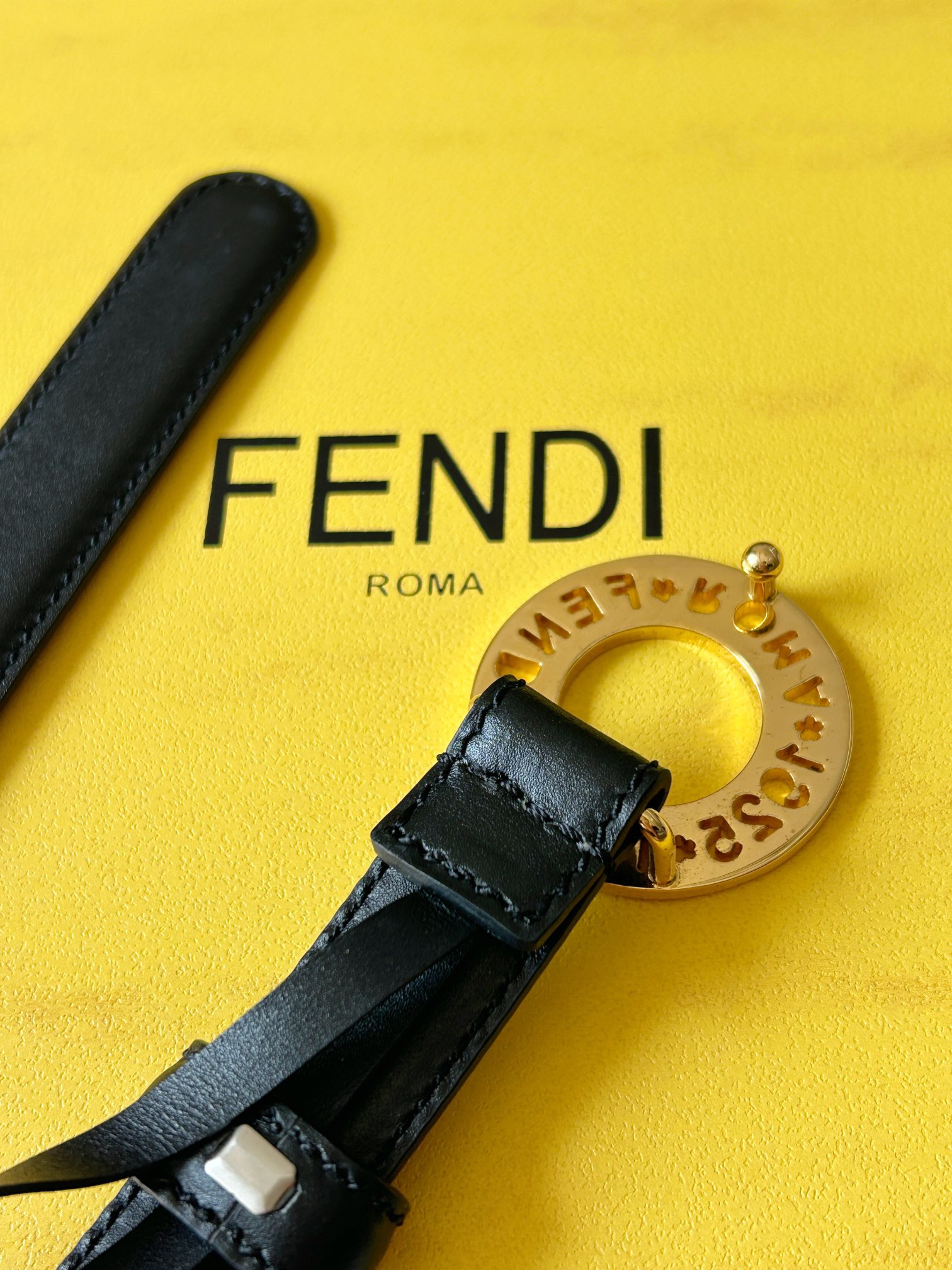 Fendi Womens Leather Belt Width 2.0cm-0014