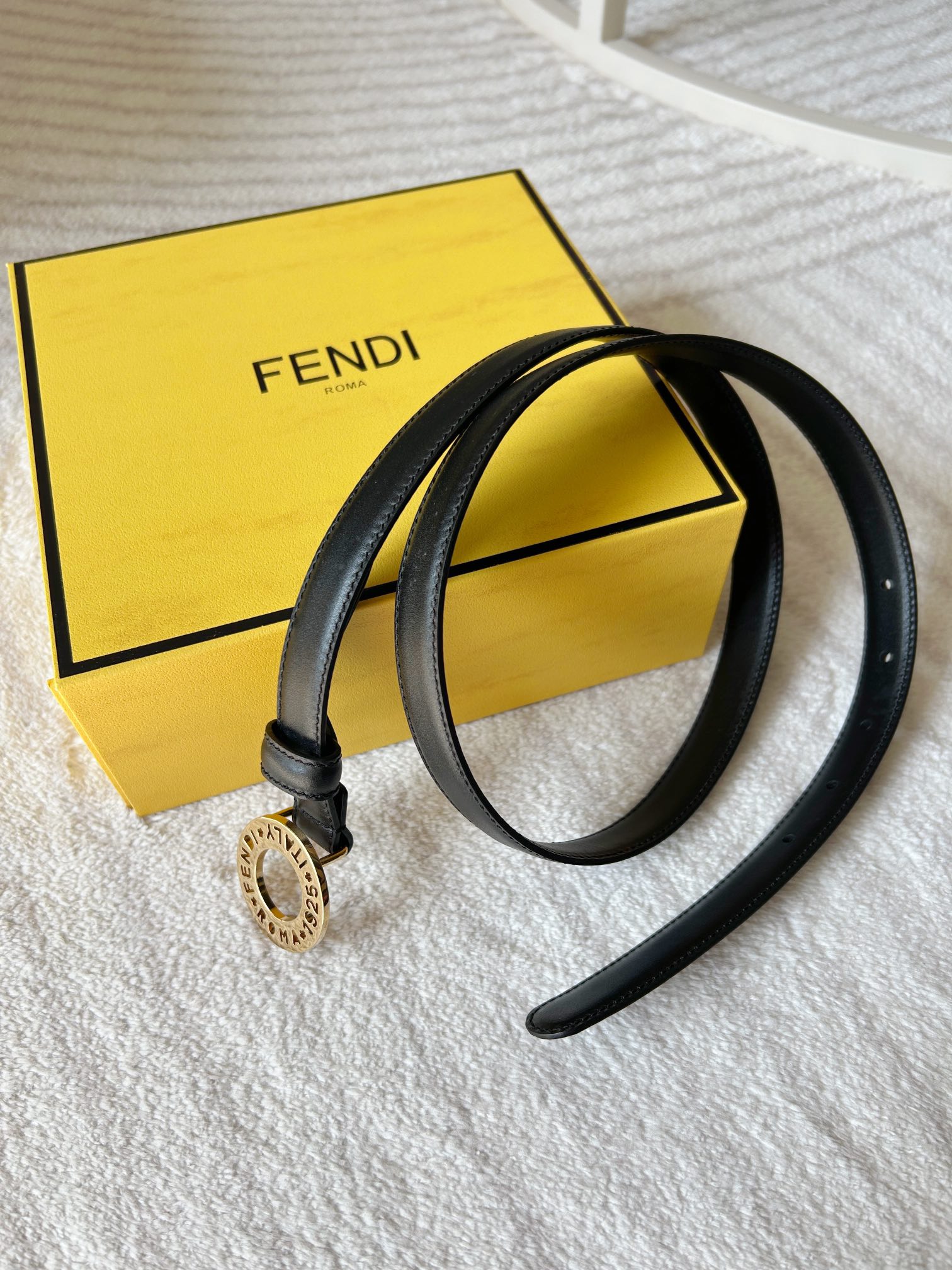 Fendi Womens Leather Belt Width 2.0cm-0014