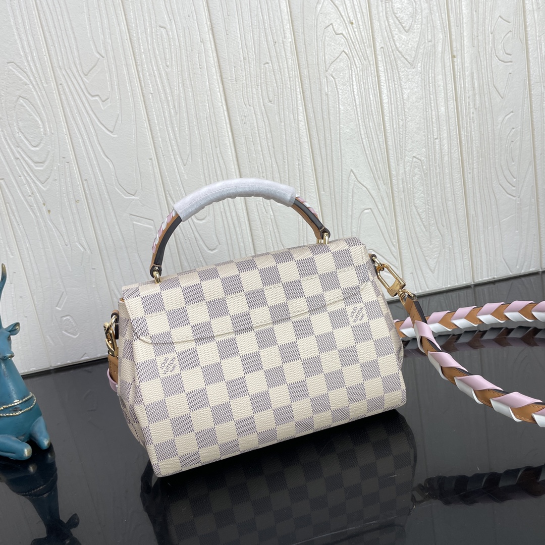 Good Price Louis Vuitton Croisette Damier Azur Canvas Hadnbags N50053 For Womens Replica