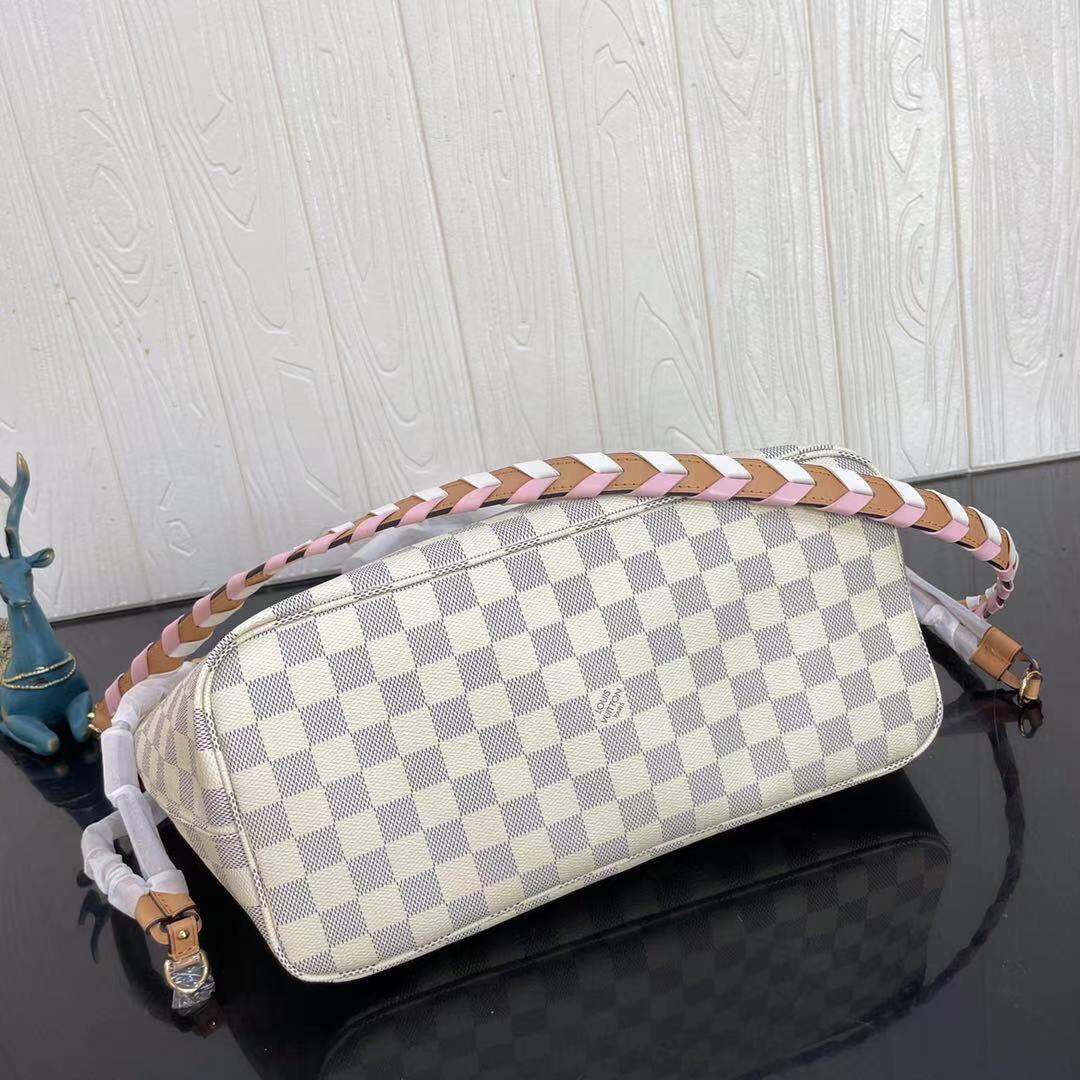 Good Price Louis Vuitton Neverfull MM Damier Azur Canvas Shoulder Bags N50047 For Womens Replica