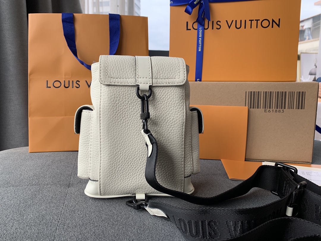 Good Reviews Louis Vuittion M58493 CHRISTOPHER XS Backpack White Taurillon Leather