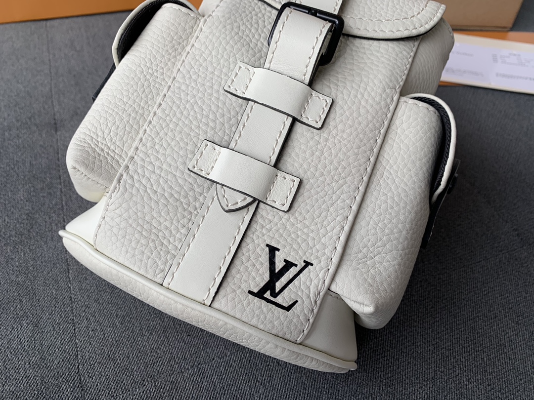 Good Reviews Louis Vuittion M58493 CHRISTOPHER XS Backpack White Taurillon Leather