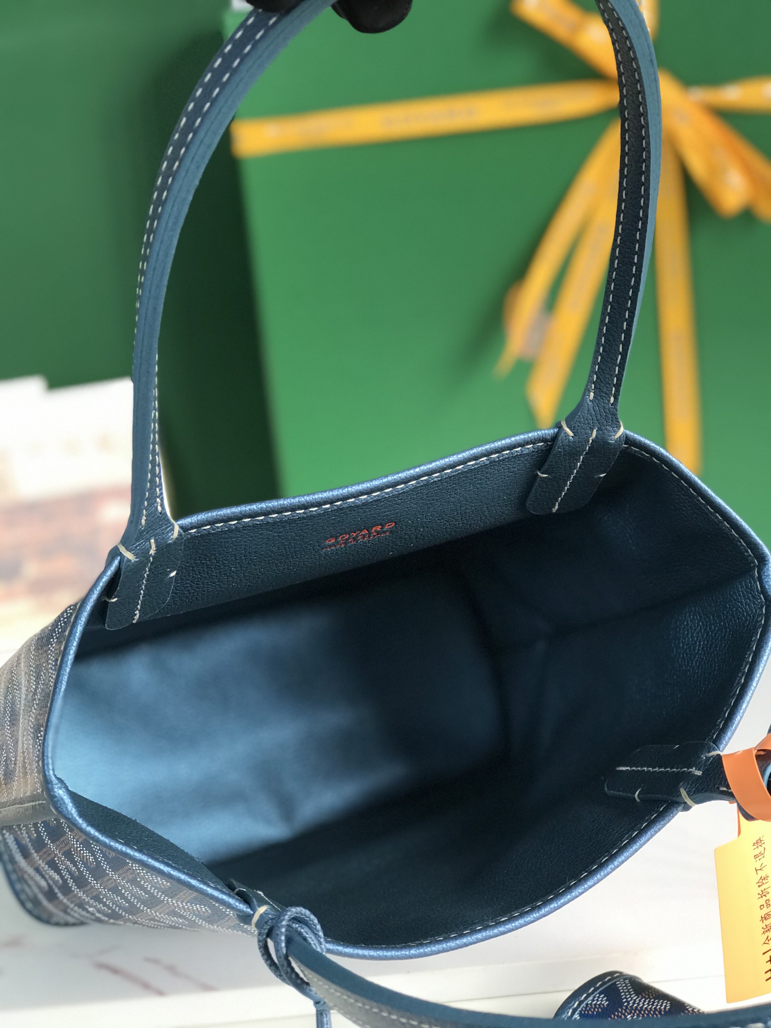 Goyard Anjou Mini Tote Bag Blue