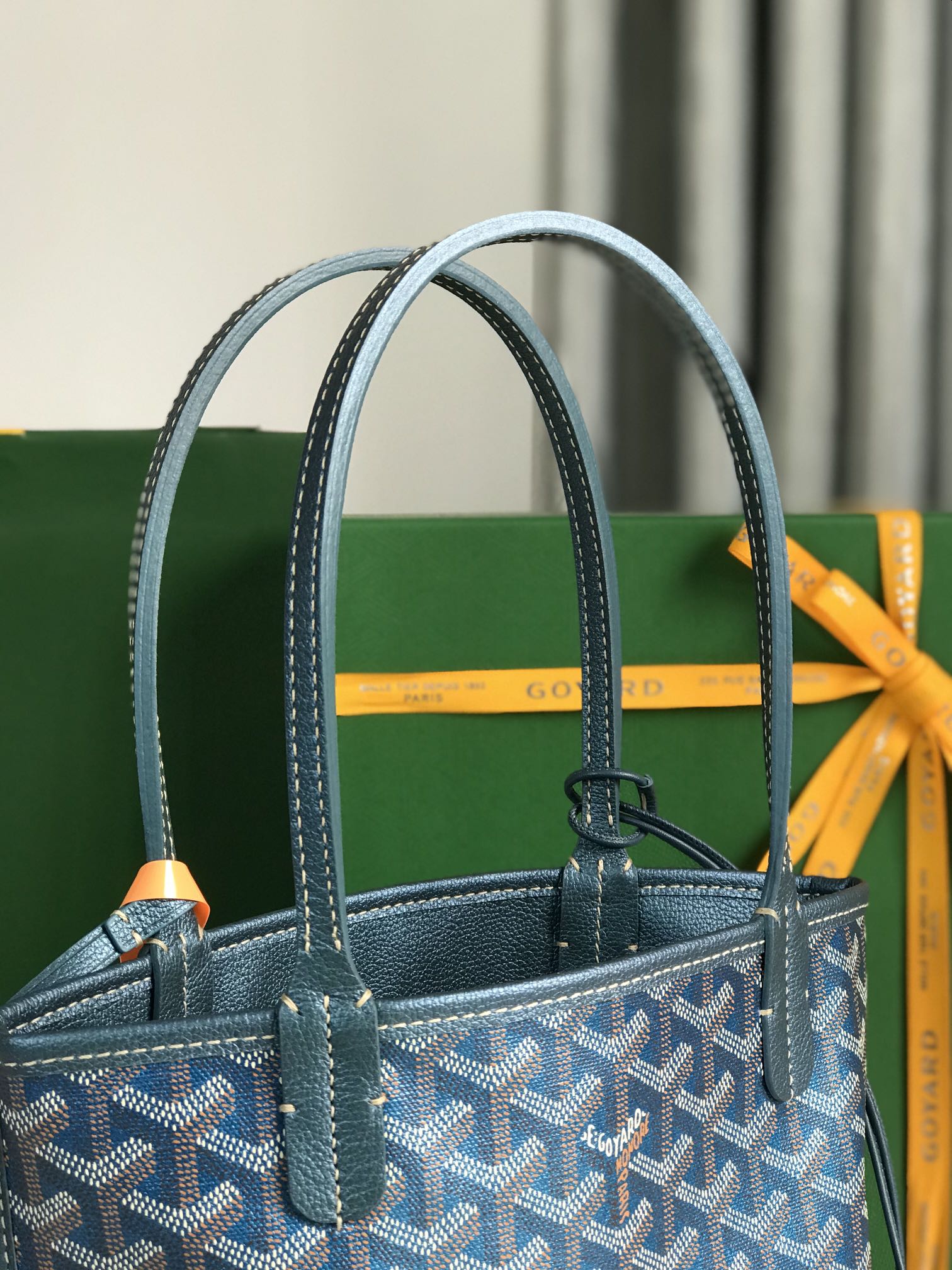 Goyard Anjou Mini Tote Bag Blue