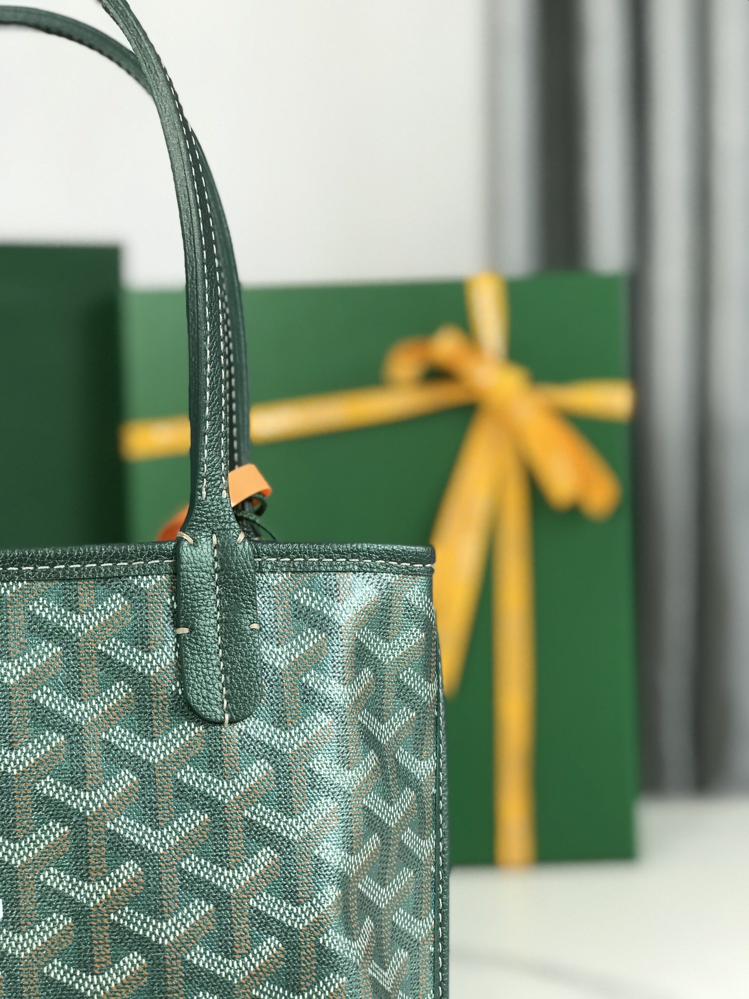 Goyard Anjou Mini Tote Bag Green