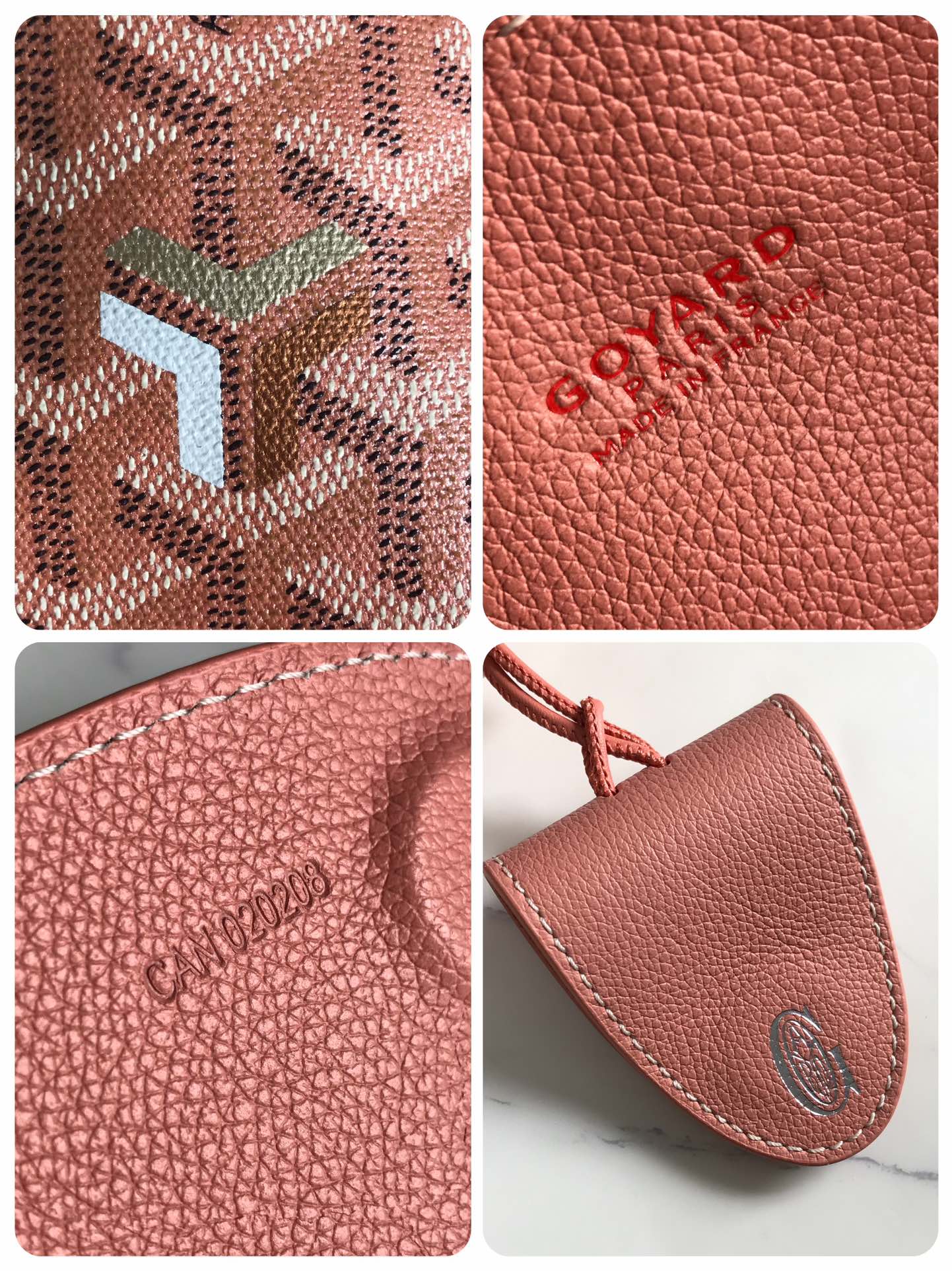 Goyard Anjou Mini Tote Bag Pearlescent Powder