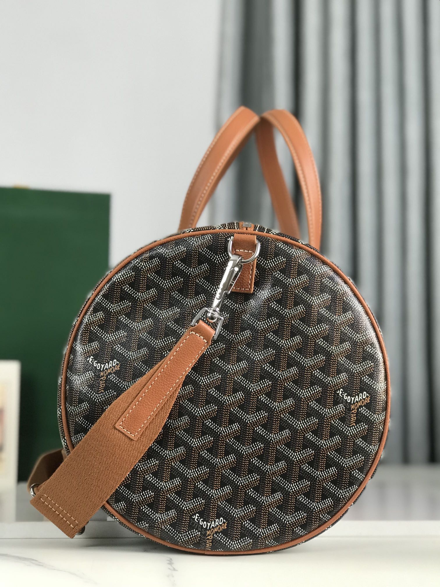 Goyard Barrel 40 Sports Bag Brown