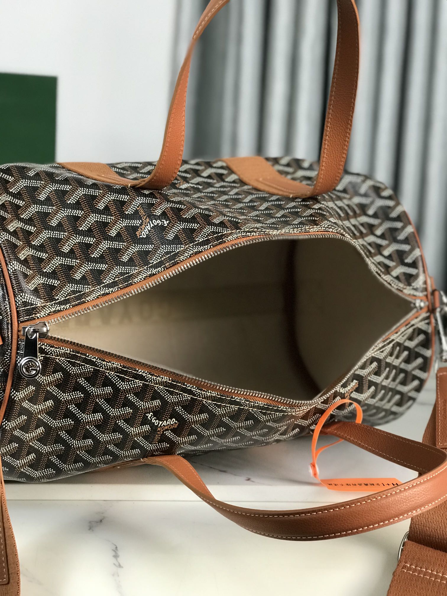 Goyard Barrel 40 Sports Bag Brown