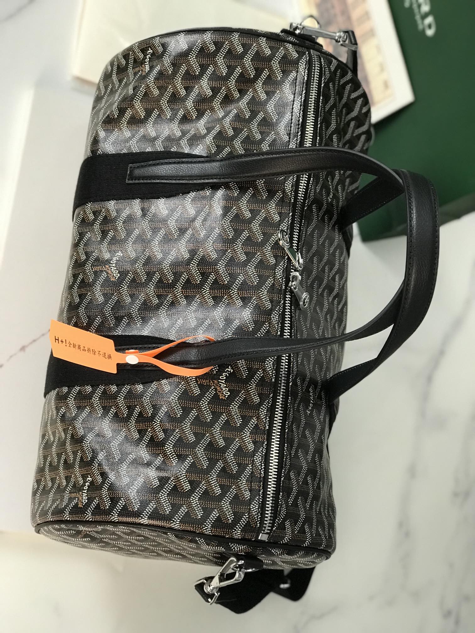 Goyard Barrel 40 Sports Bag Dark Black