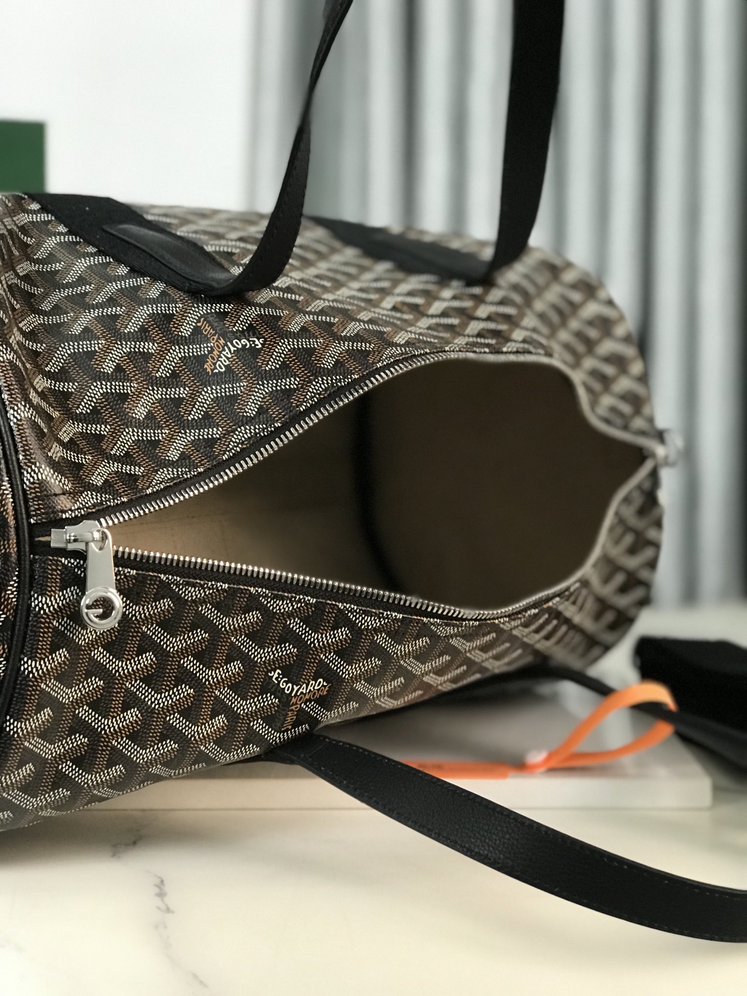 Goyard Barrel 40 Sports Bag Dark Black