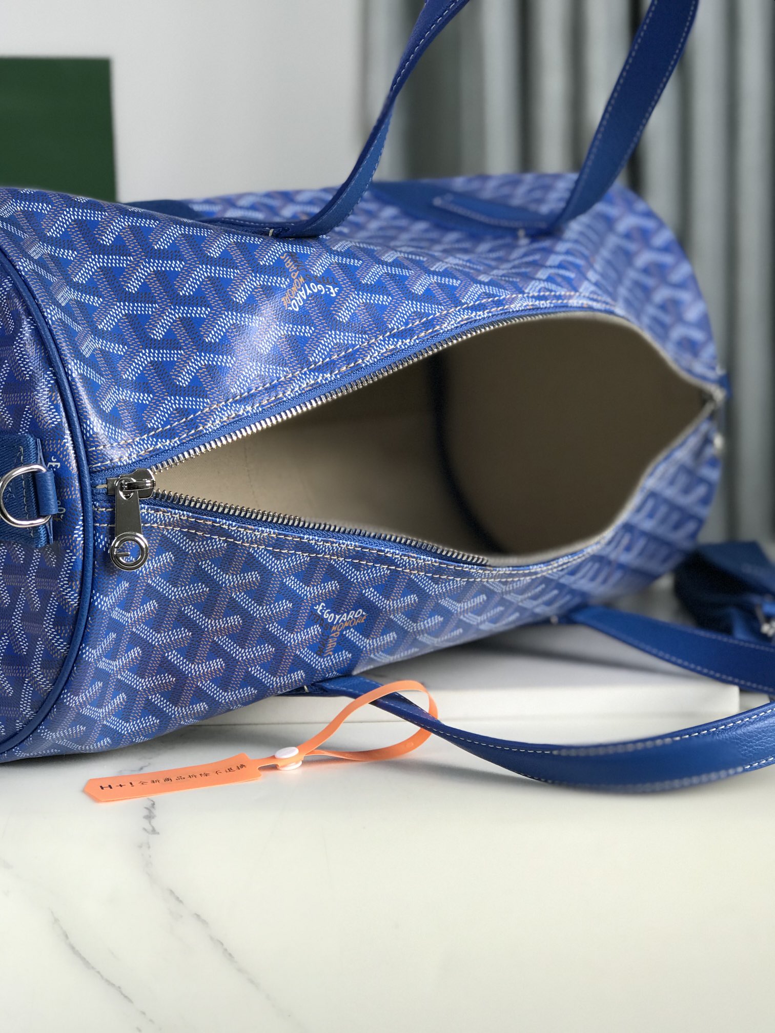 Goyard Barrel 40 Sports Bag Dark Blue