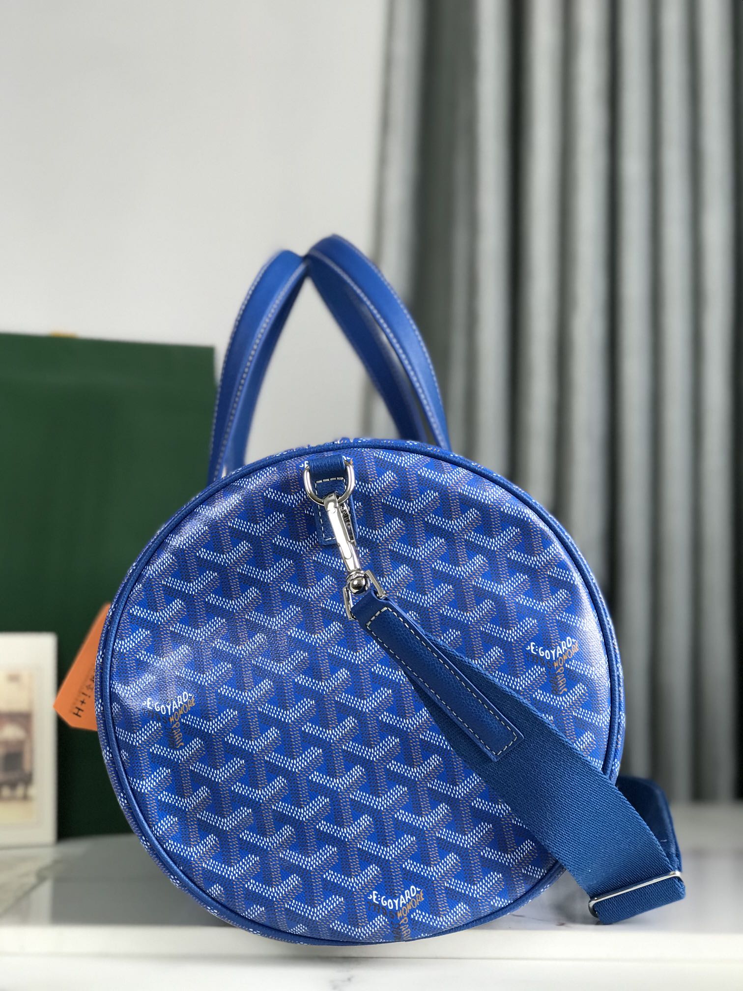 Goyard Barrel 40 Sports Bag Dark Blue