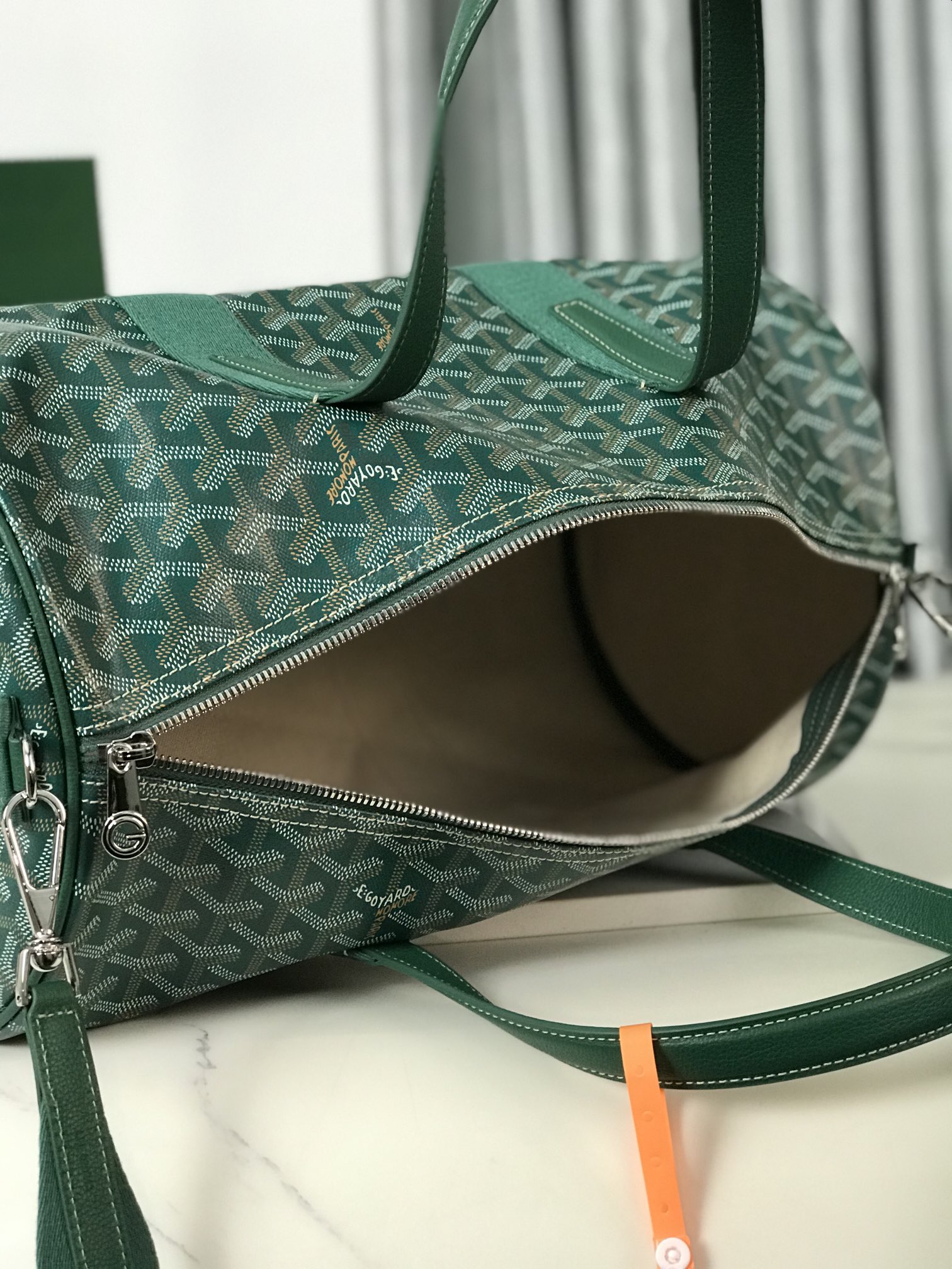 Goyard Barrel 40 Sports Bag Green