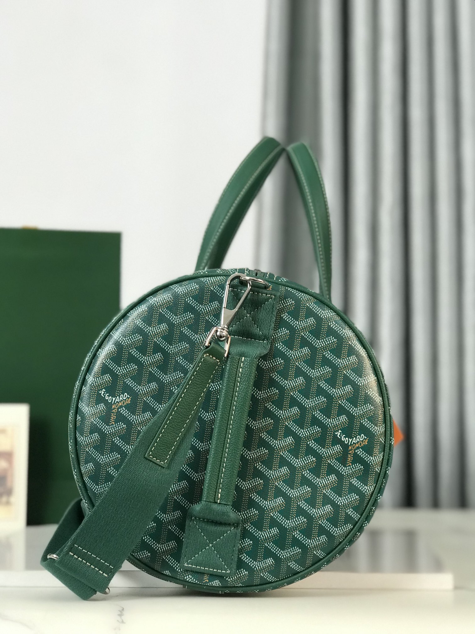 Goyard Barrel 40 Sports Bag Green