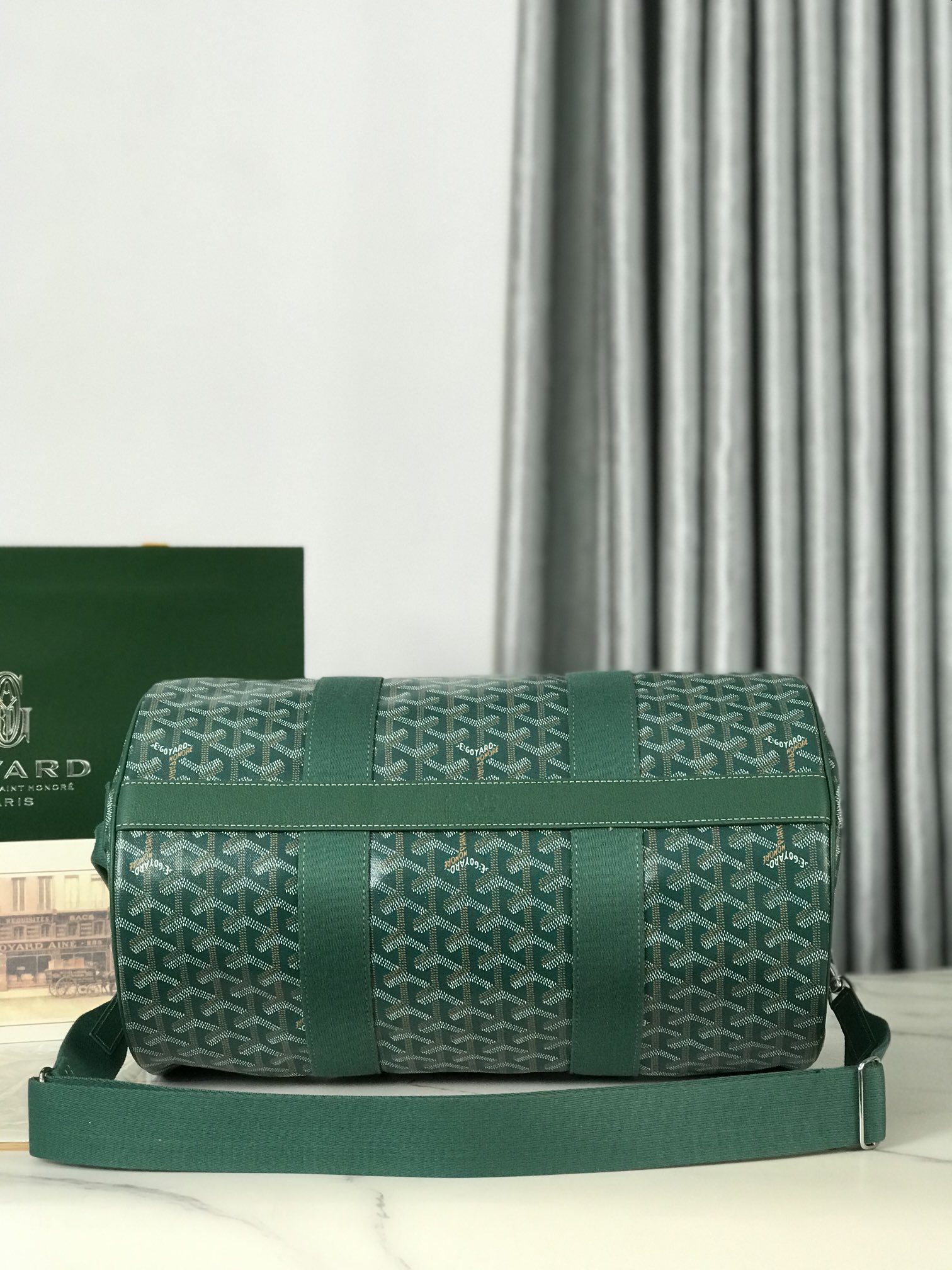 Goyard Barrel 40 Sports Bag Green