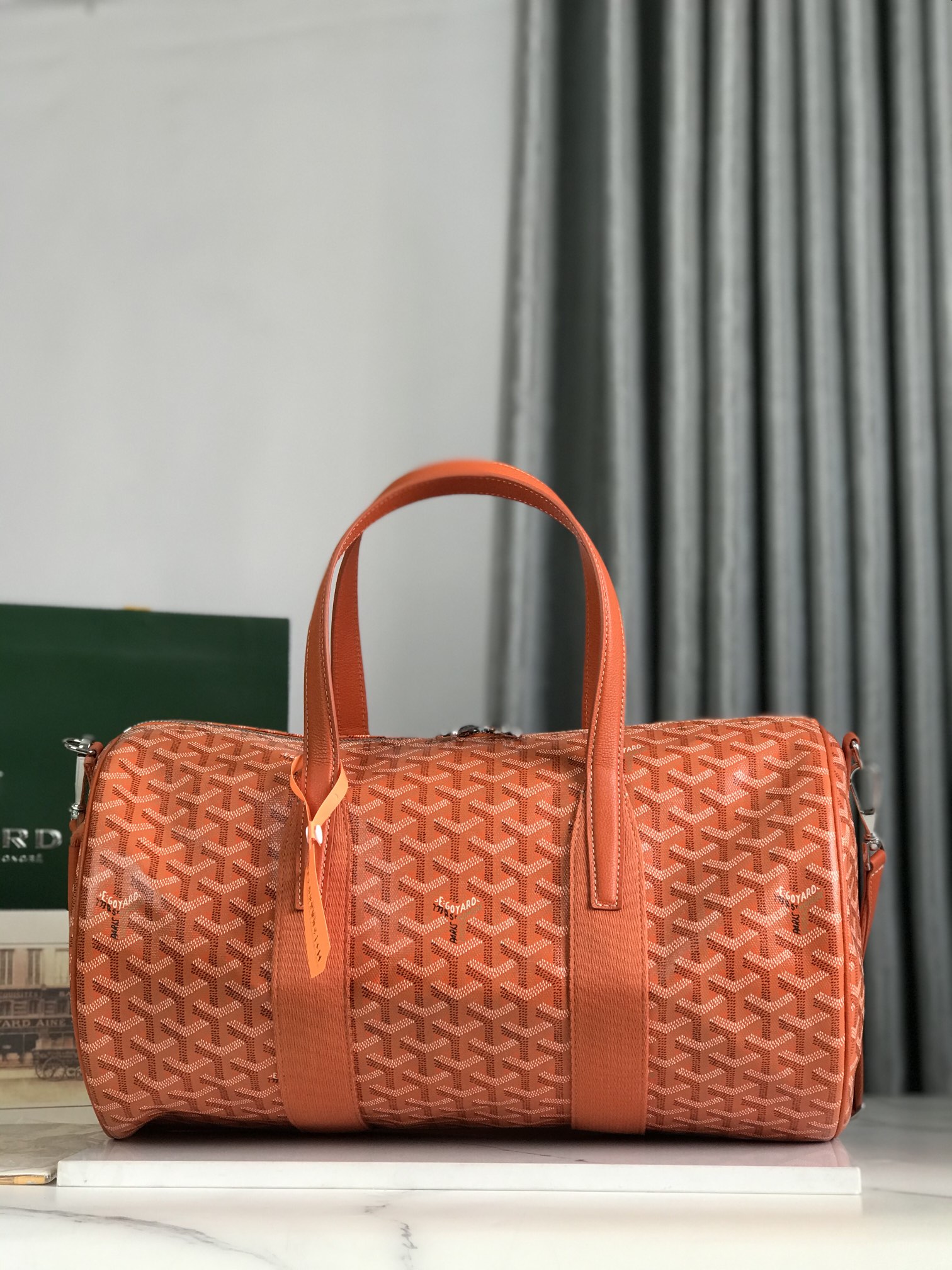 Goyard Barrel 40 Sports Bag Orange