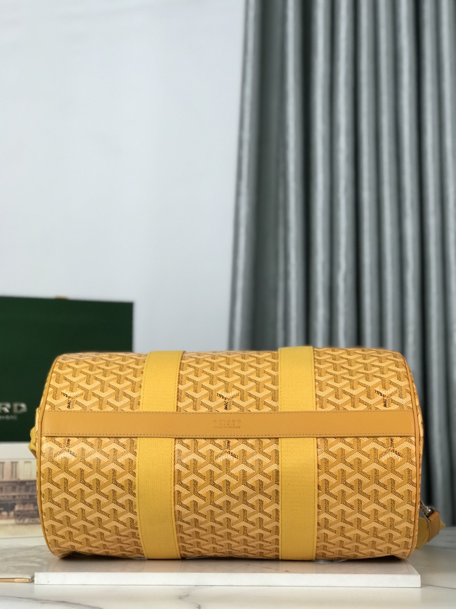 Goyard Barrel 40 Sports Bag Yellow