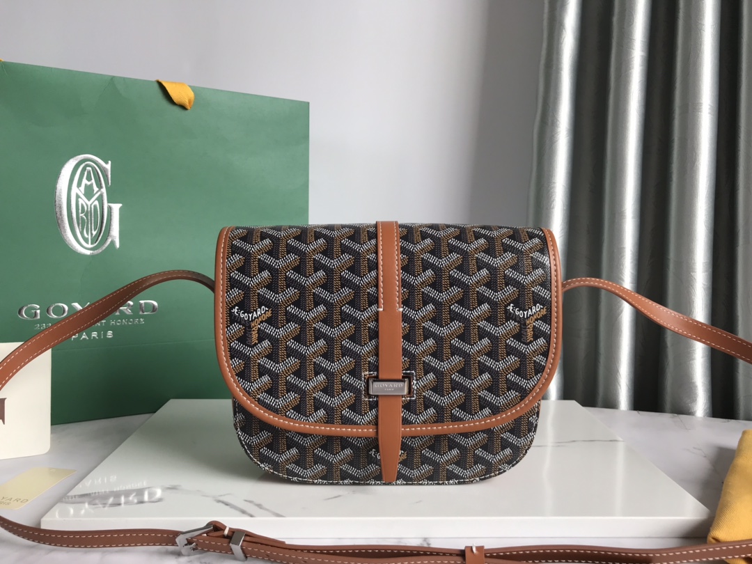 Goyard Belvedere PM Bag Messenger Bag Brown