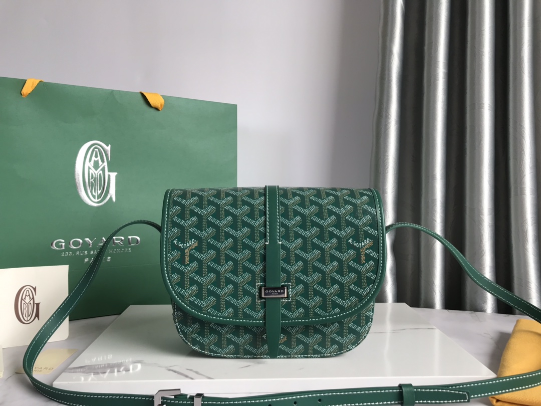 Goyard Belvedere PM Bag Messenger Bag Green