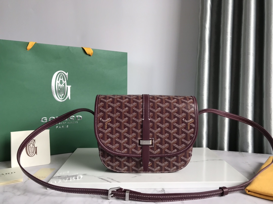 Goyard Belvedere PM Bag Messenger Bag Wine