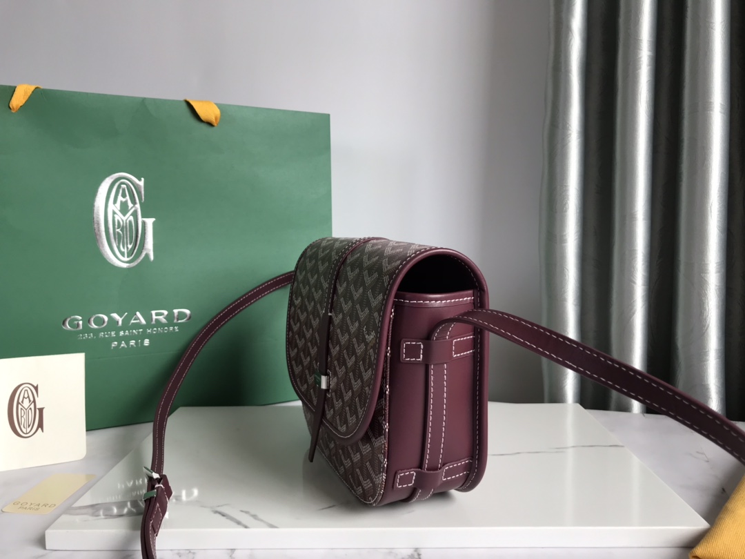 Goyard Belvedere PM Bag Messenger Bag Wine