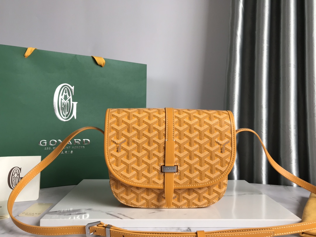 Goyard Belvedere PM Bag Messenger Bag Yellow