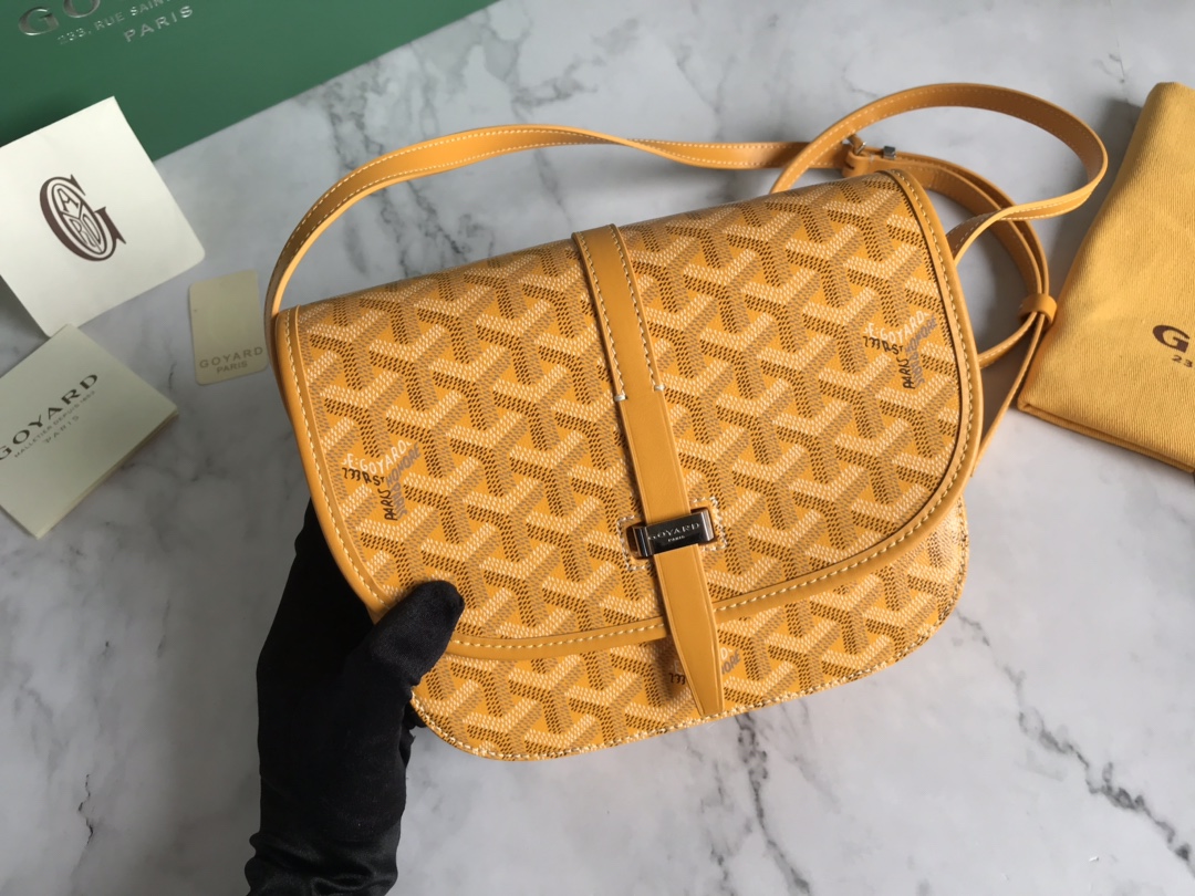 Goyard Belvedere PM Bag Messenger Bag Yellow