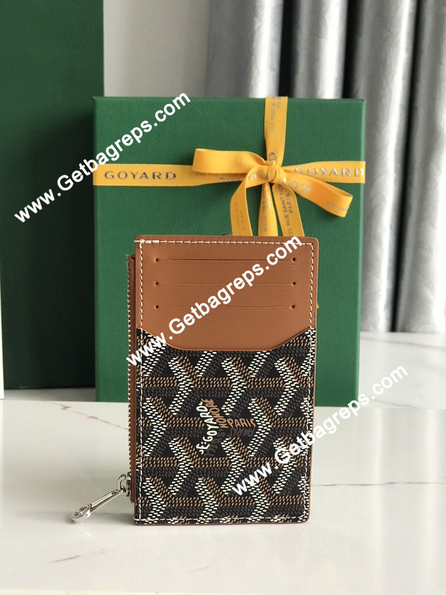 Goyard Bourbon Zipped Card Holder 020244-11