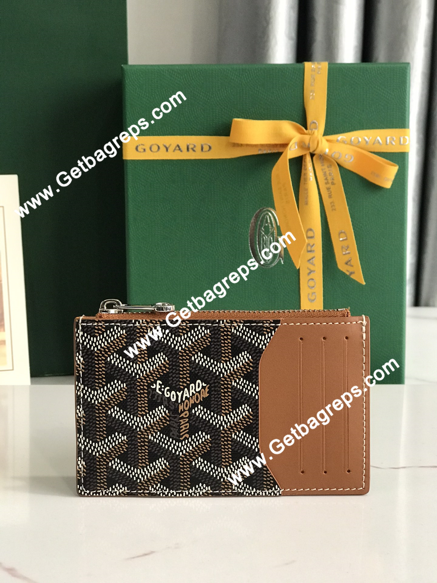 Goyard Bourbon Zipped Card Holder 020244-11