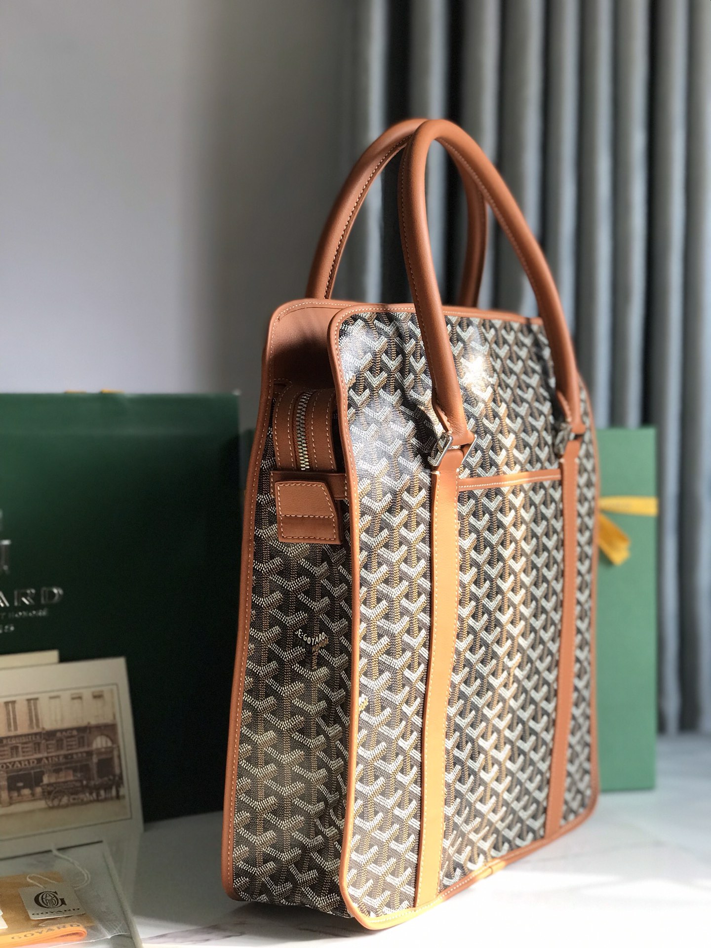 Goyard Bourgogne Bag Brown