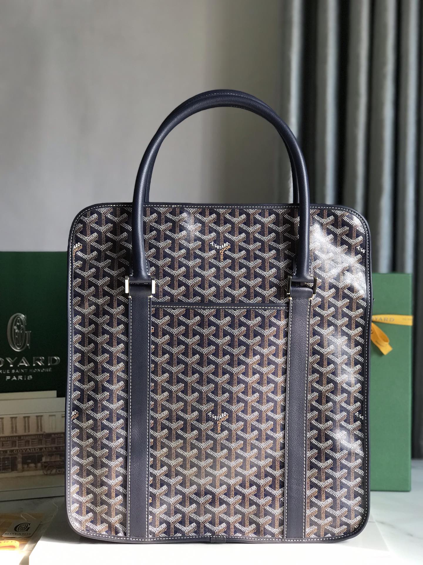 Goyard Bourgogne Bag Dark Blue