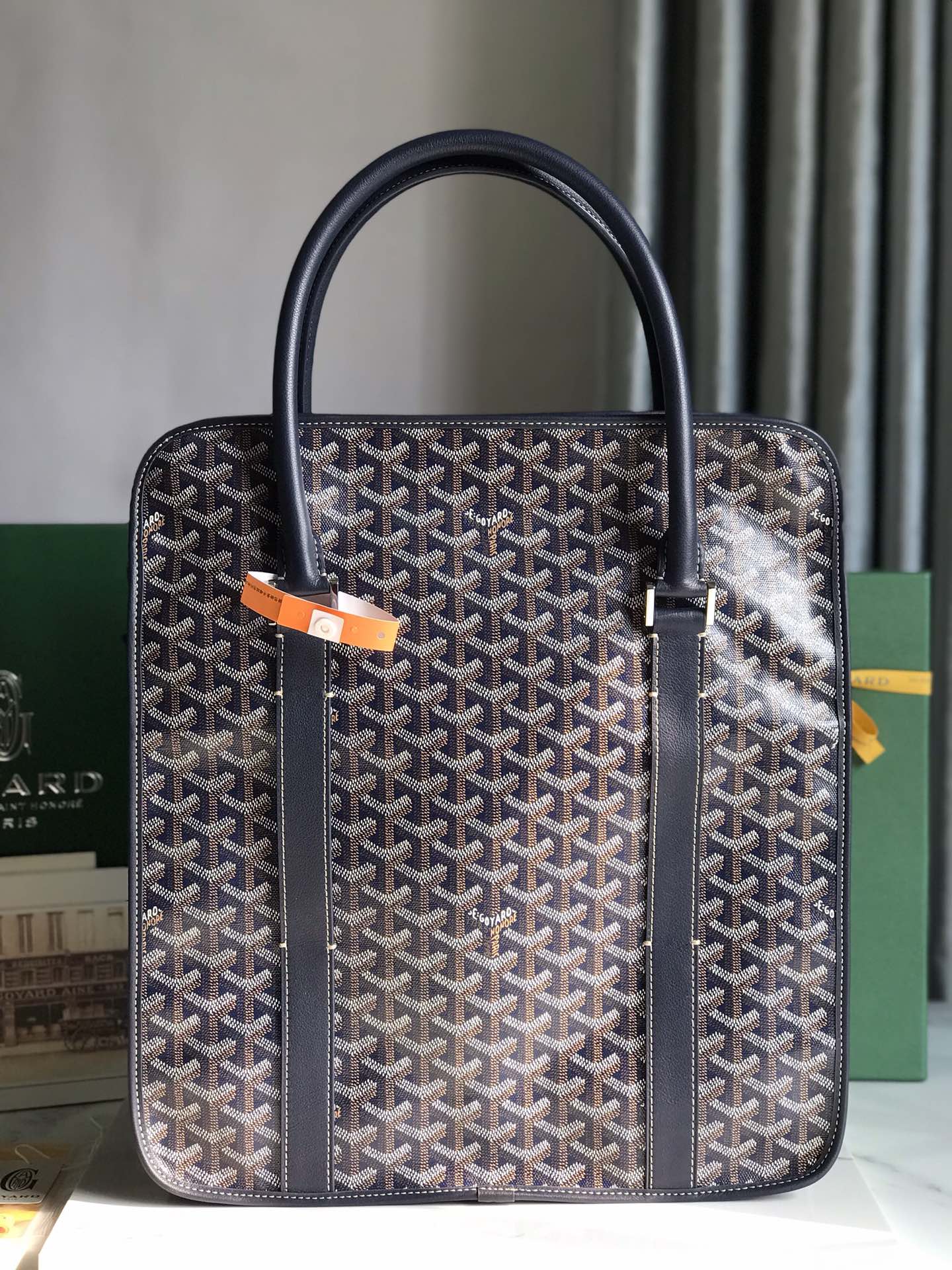 Goyard Bourgogne Bag Dark Blue