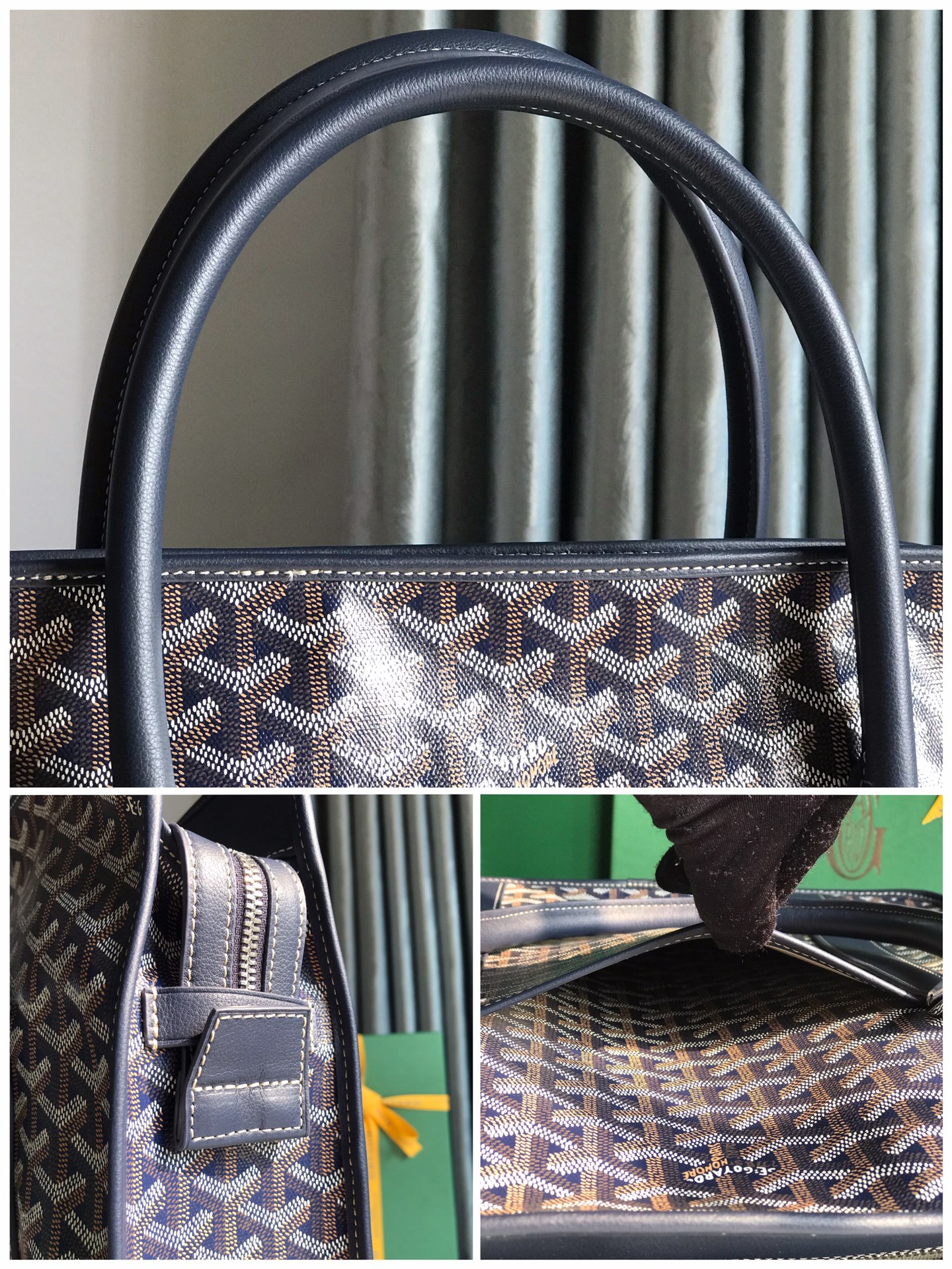 Goyard Bourgogne Bag Dark Blue