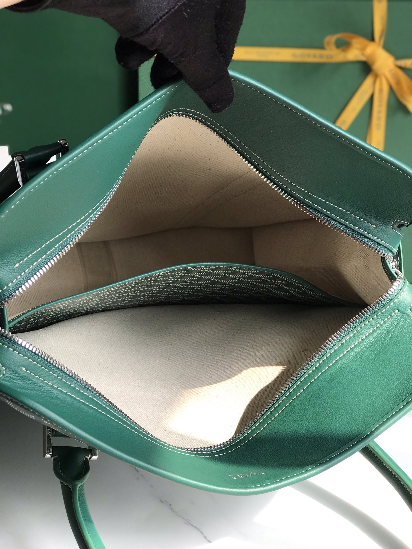 Goyard Bourgogne Bag Green