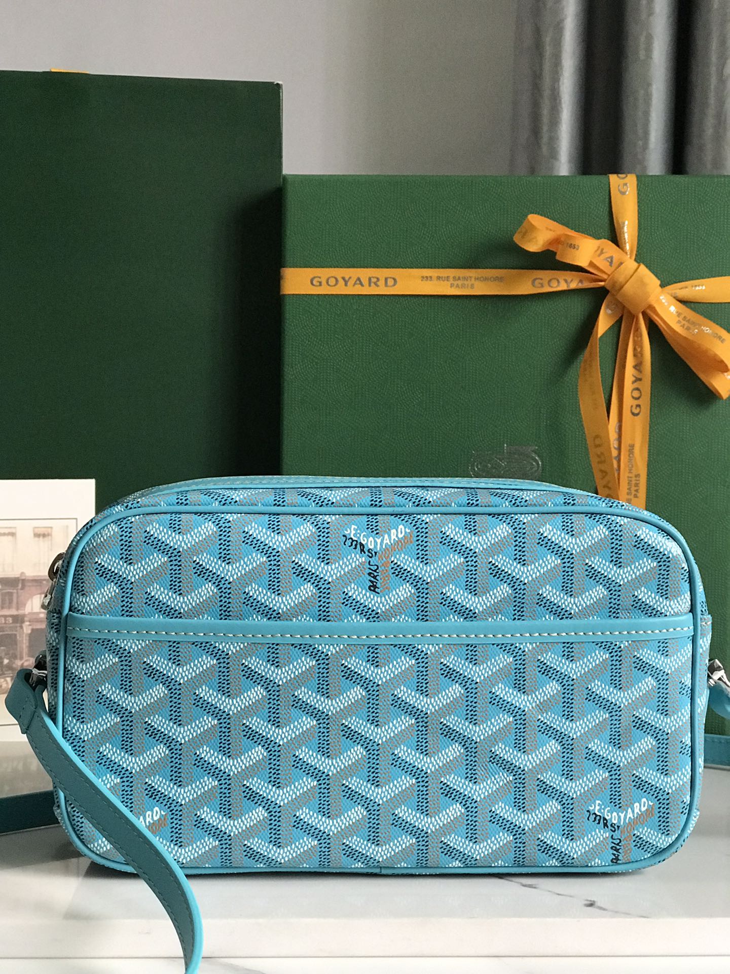 Goyard Cap-Vert PM Bag Turquoise blue