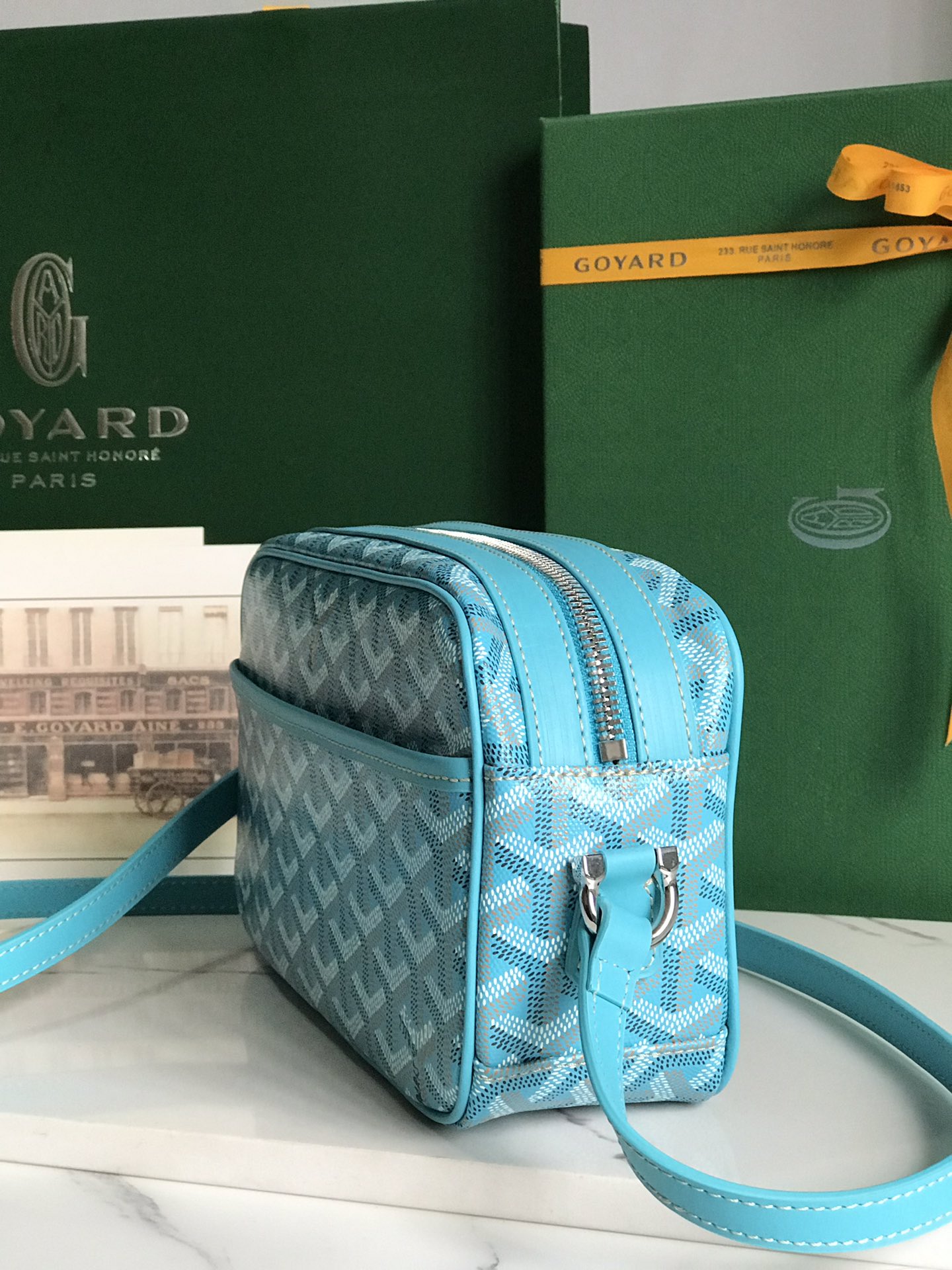 Goyard Cap-Vert PM Bag Turquoise blue