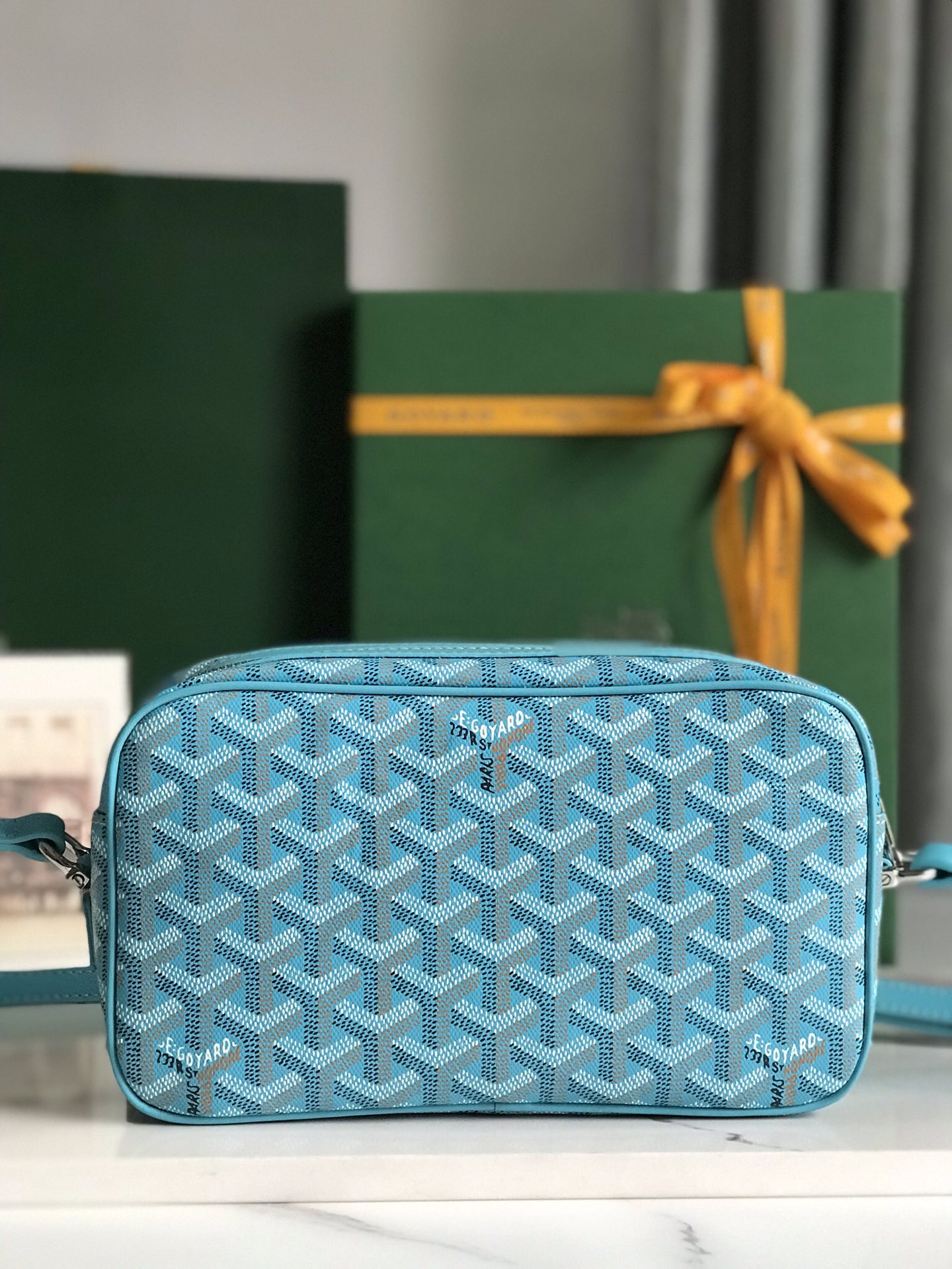 Goyard Cap-Vert PM Bag Turquoise blue