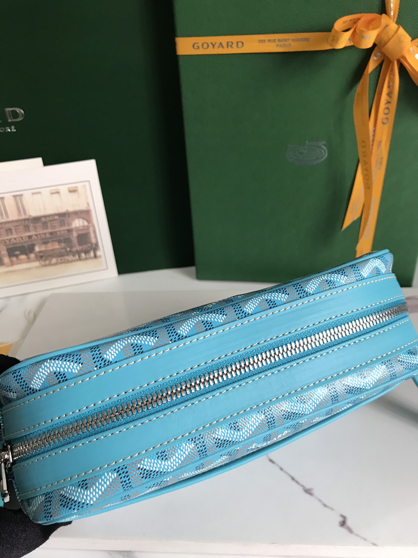 Goyard Cap-Vert PM Bag Turquoise blue