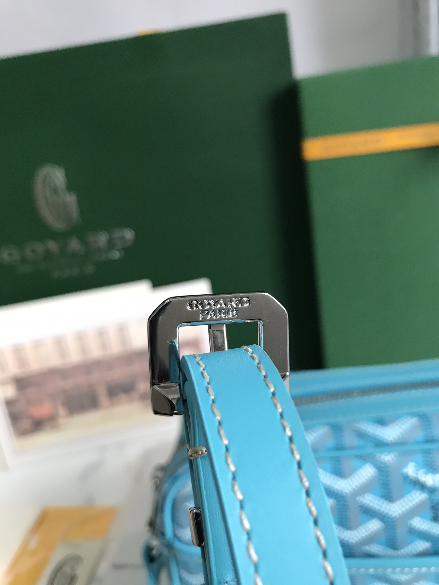 Goyard Cap-Vert PM Bag Turquoise blue