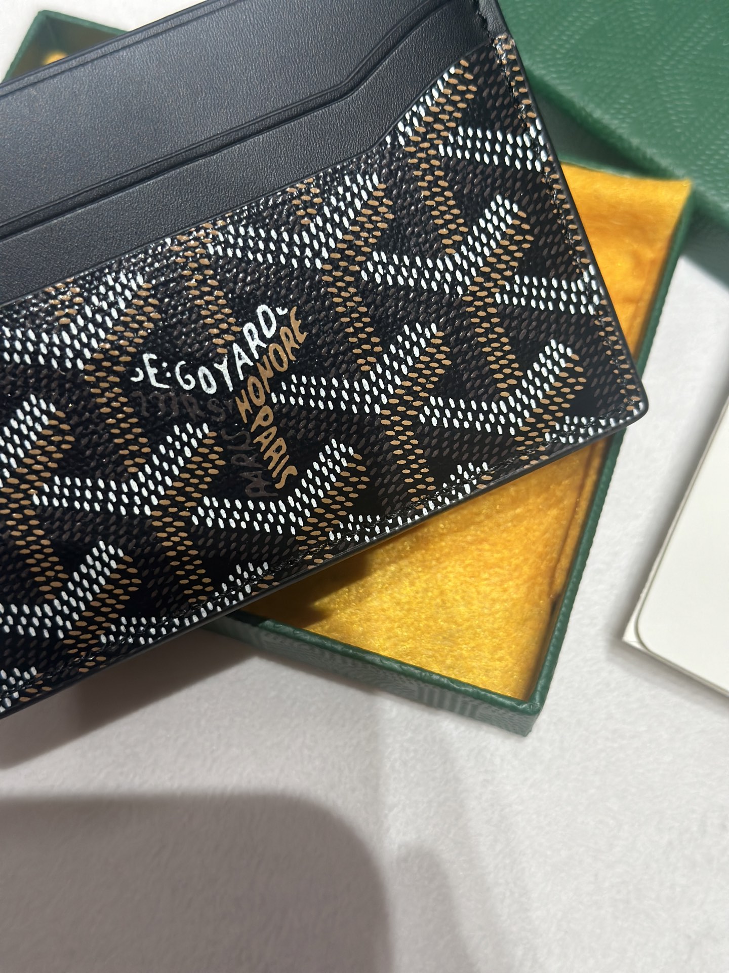 Goyard Card Bag Black