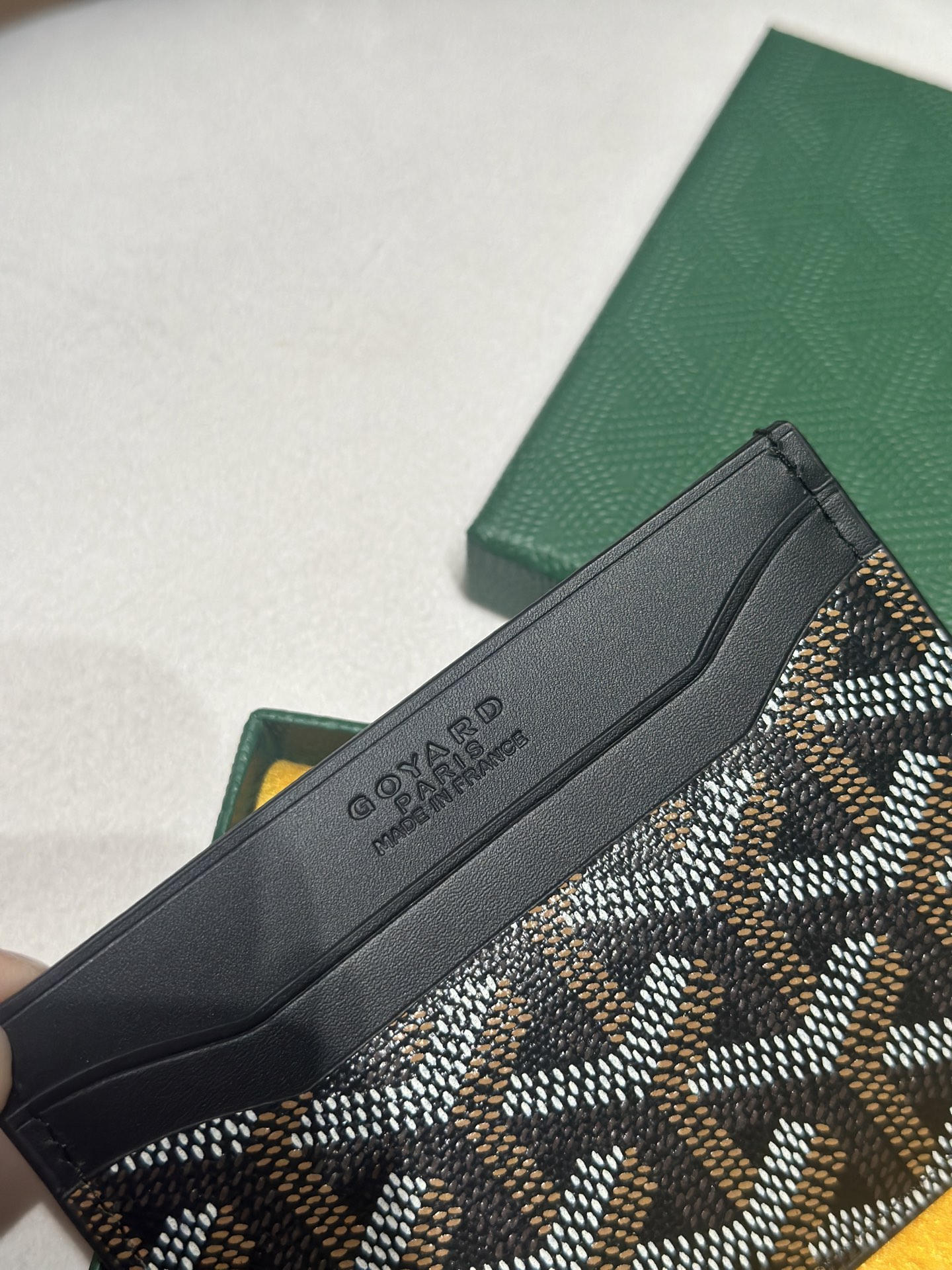 Goyard Card Bag Black